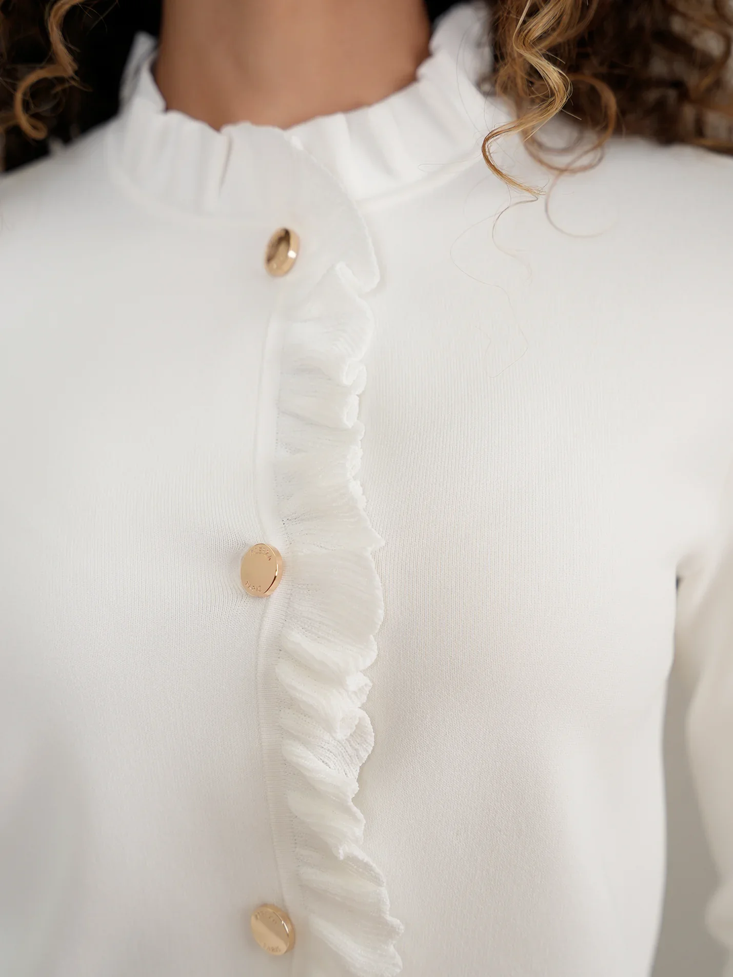 Aleeza Knit Ruffle Top - Image 3