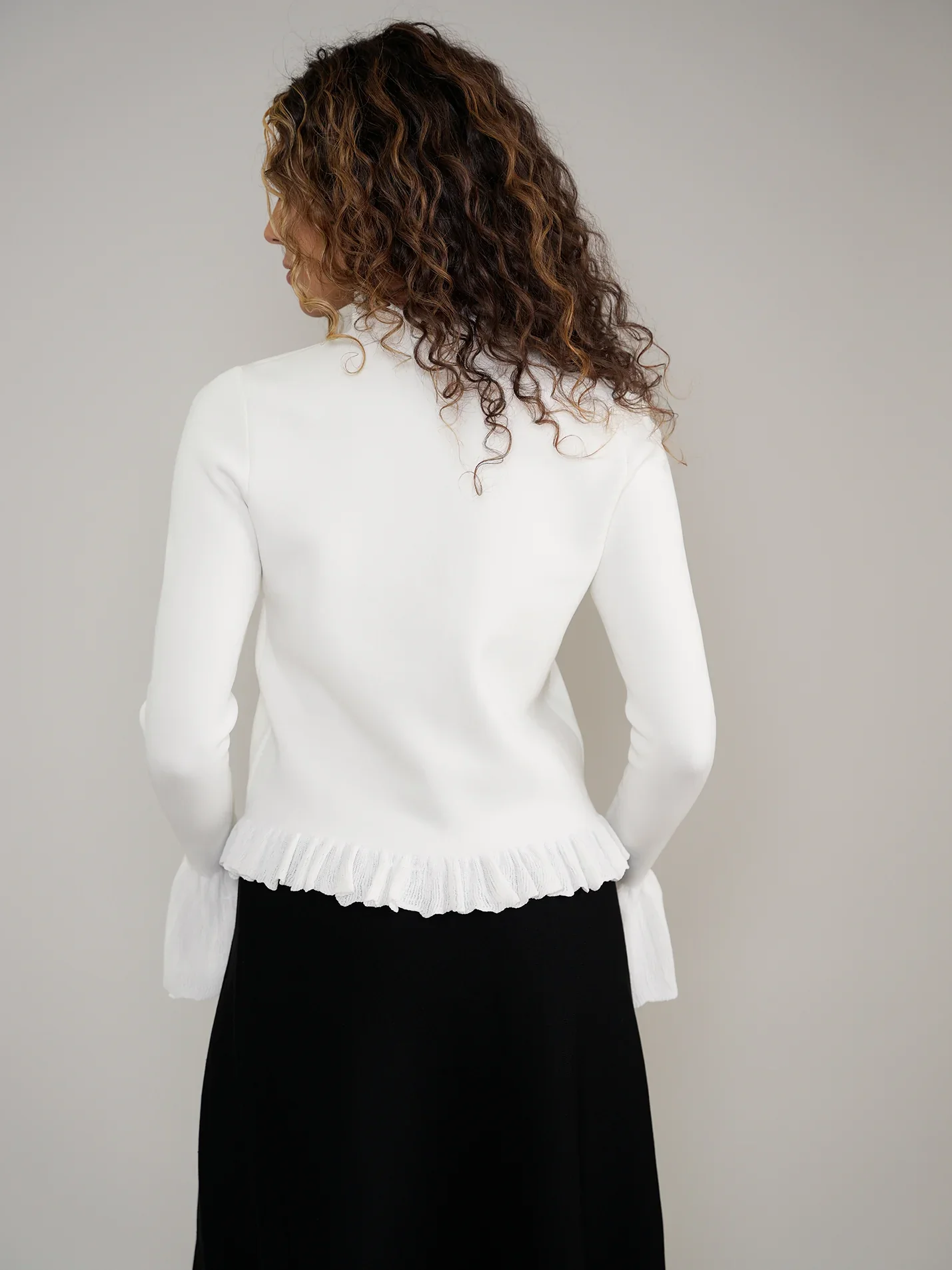 Aleeza Knit Ruffle Top - Image 4