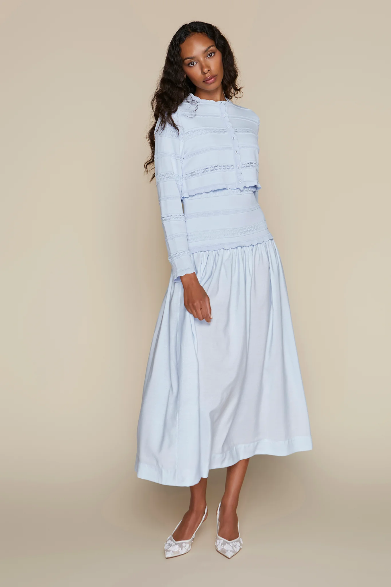 Apparalel Amur Dress Pale Blue - Image 4