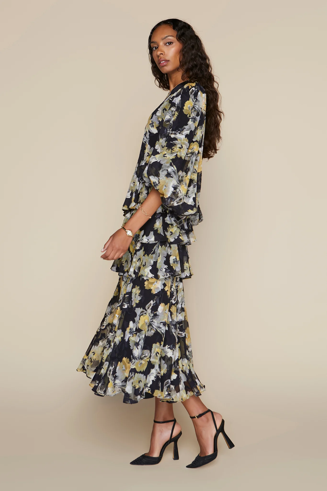 Apparalel Capri Dress Noir Bloom - Image 2