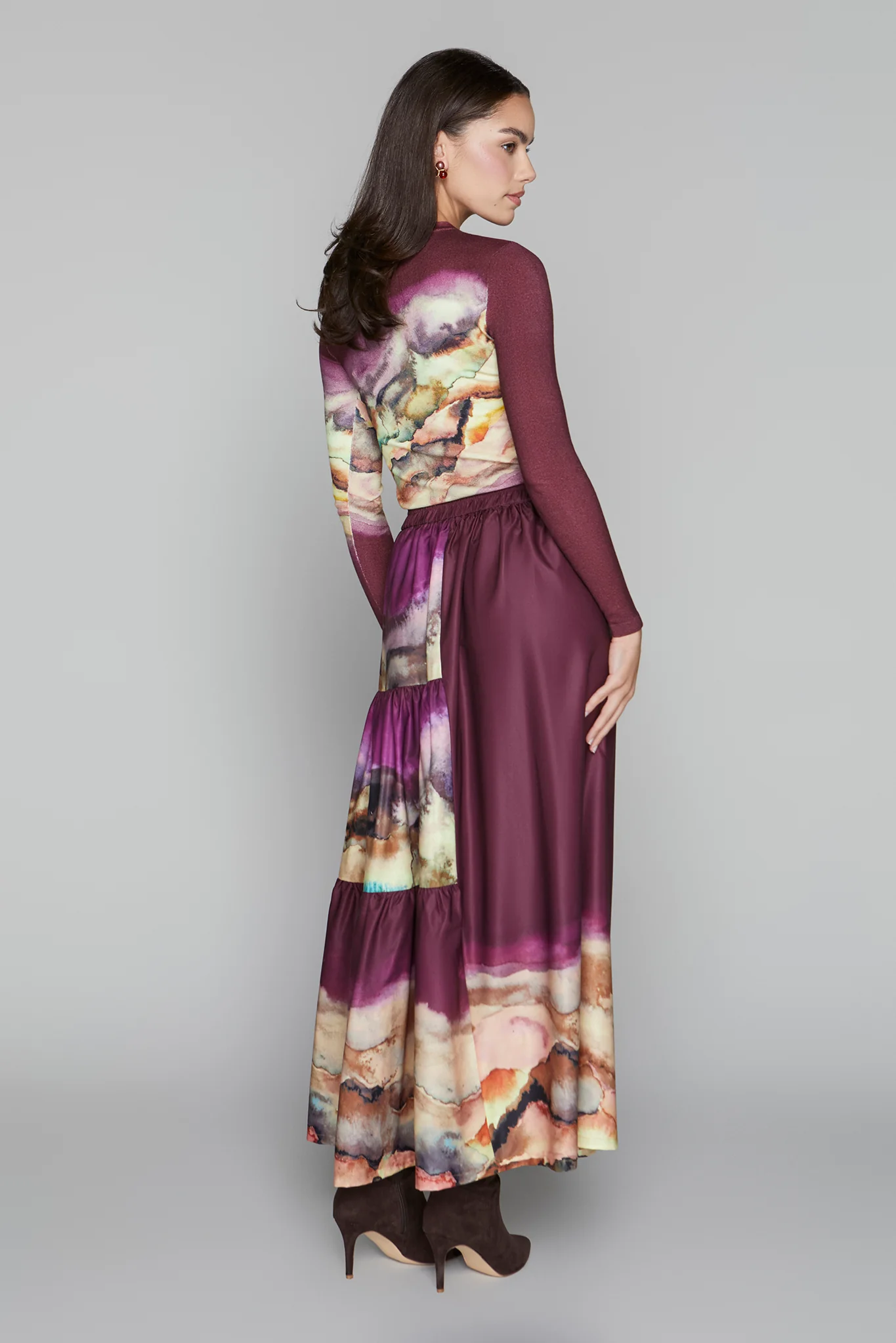 Apparalel Wells Sweater Merlot Ombre - Image 4