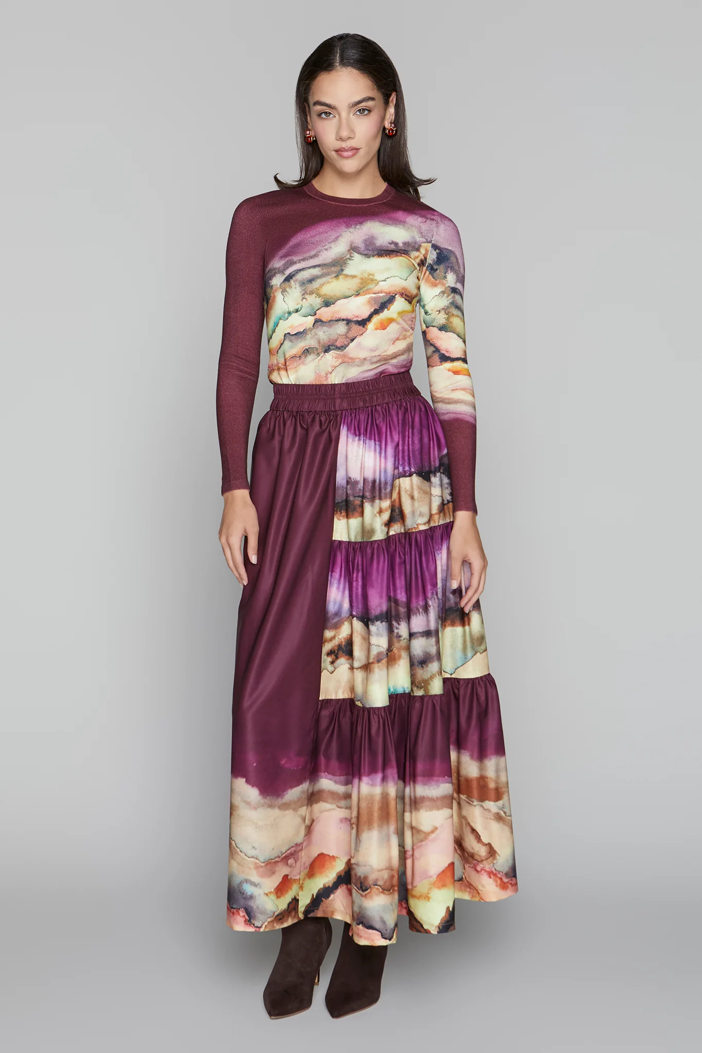 Apparalel Wells Sweater Merlot Ombre - Image 5