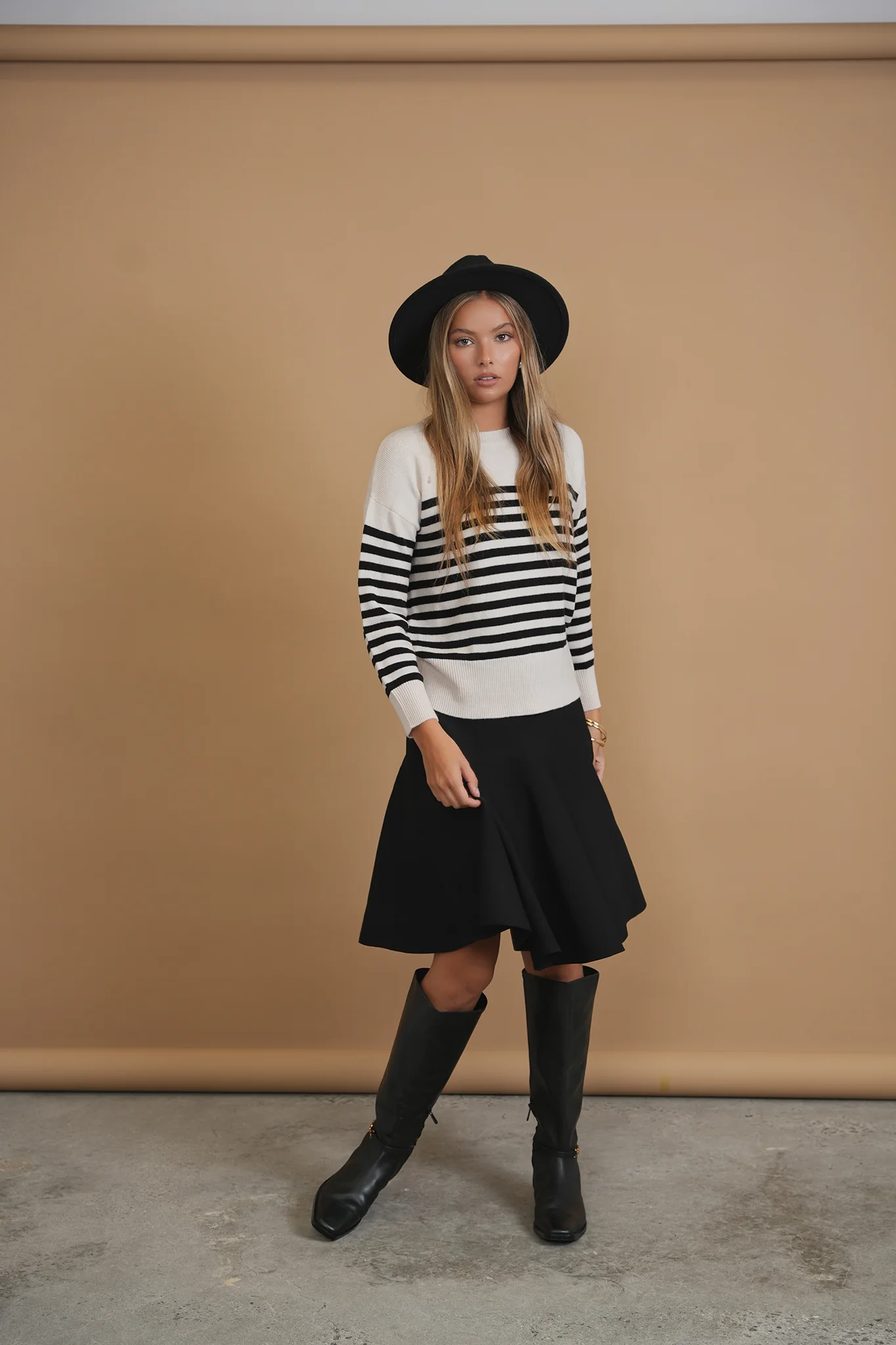 Bliss Best Knit Aline Skirt Black - Image 5