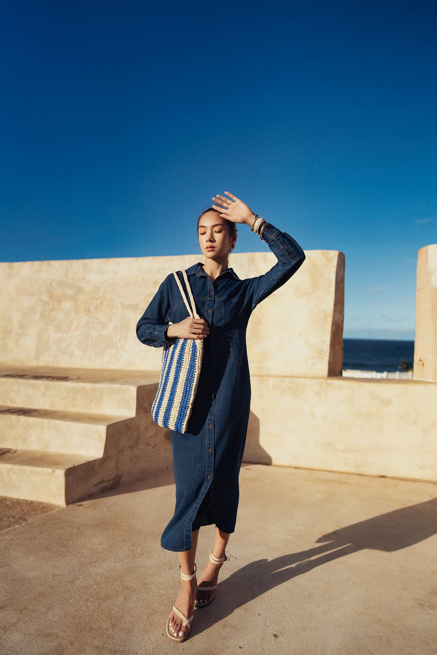 Bliss Denim Corset Dress - Image 3