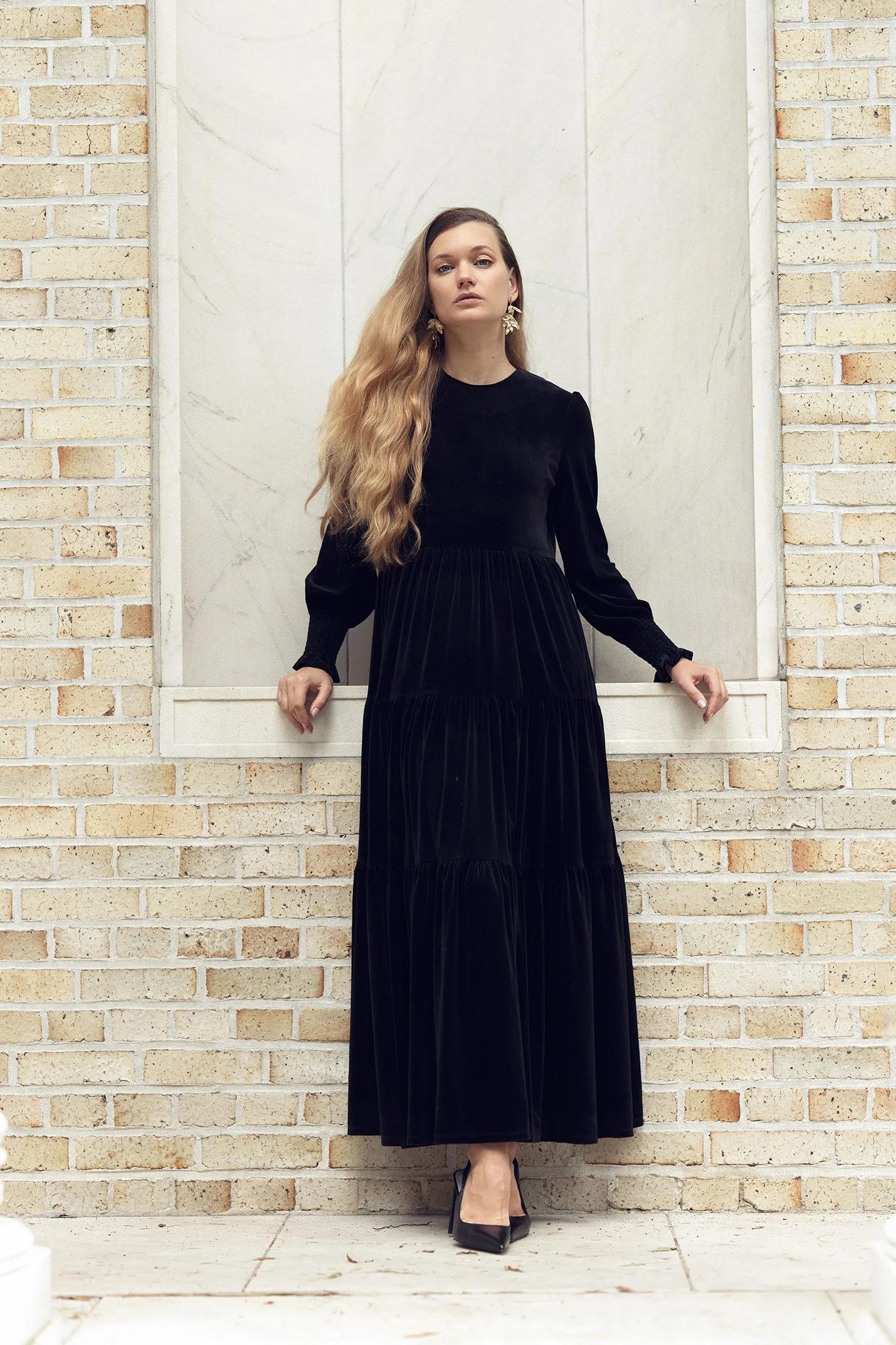 Bliss Emma Dress Velvet Maxi - Image 2