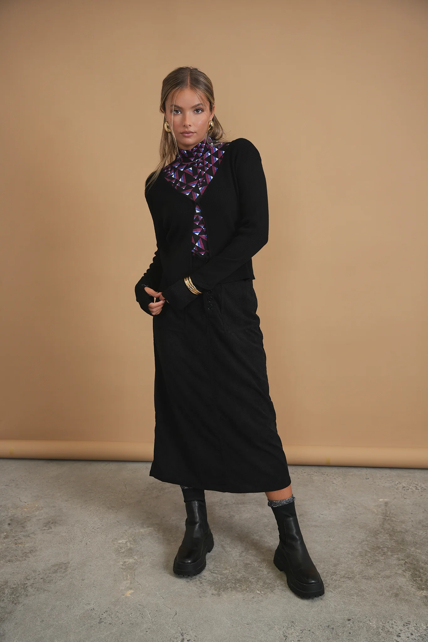Bliss Knit Bolero Black - Image 2