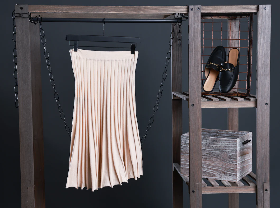 Bliss Knit Pleated Short Skirt - Image 2