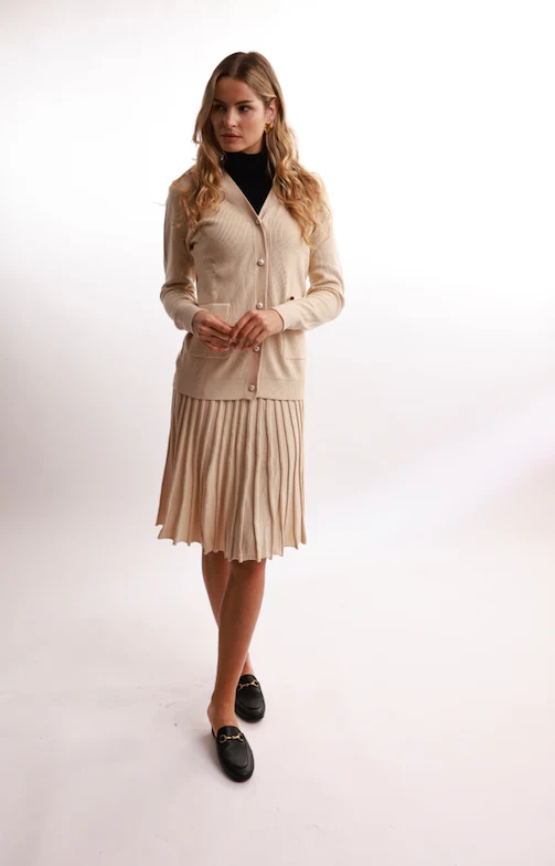 Bliss Knit Pleated Short Skirt - Image 6
