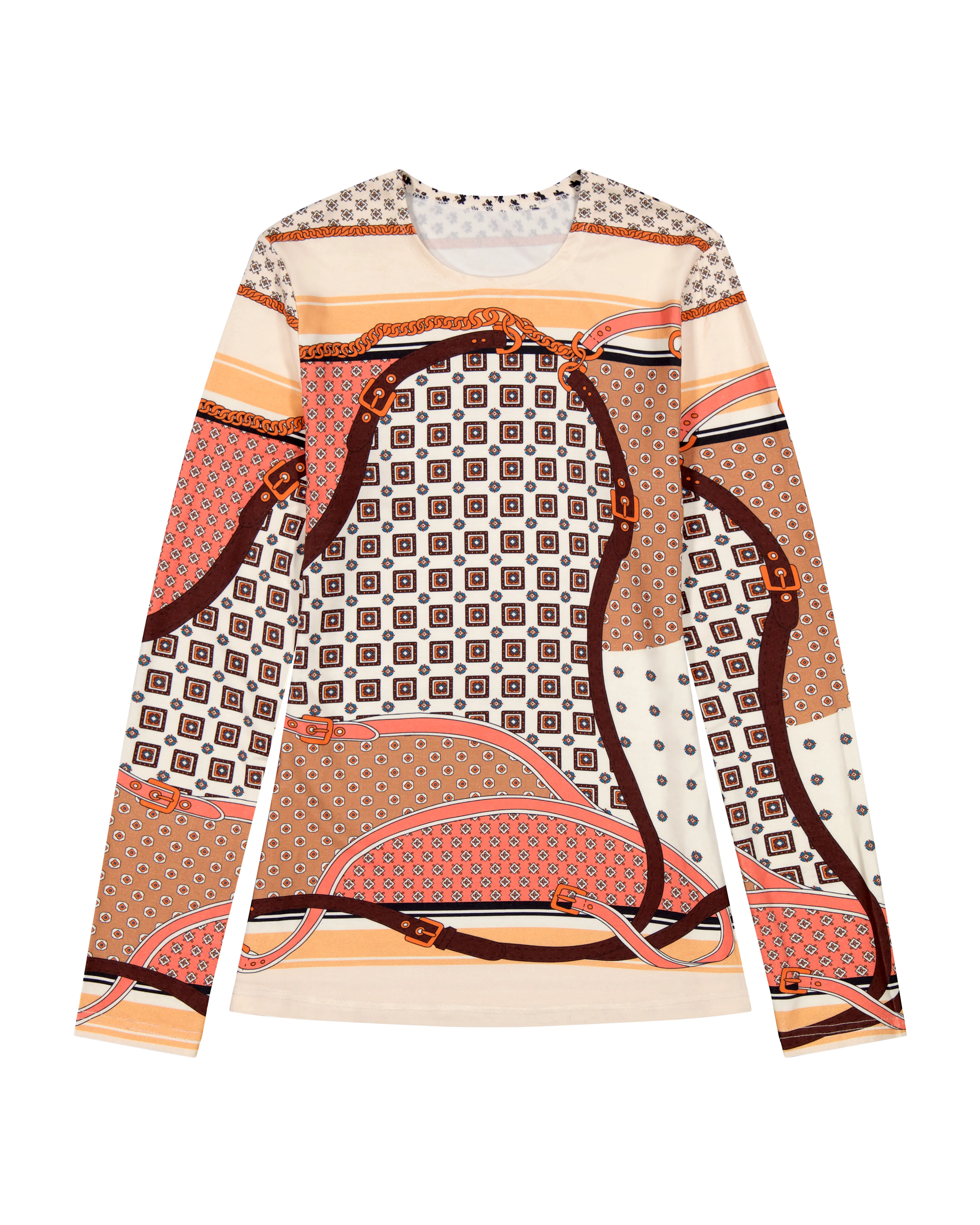 Bliss Modal T Shirt Bandana Print - Image 3