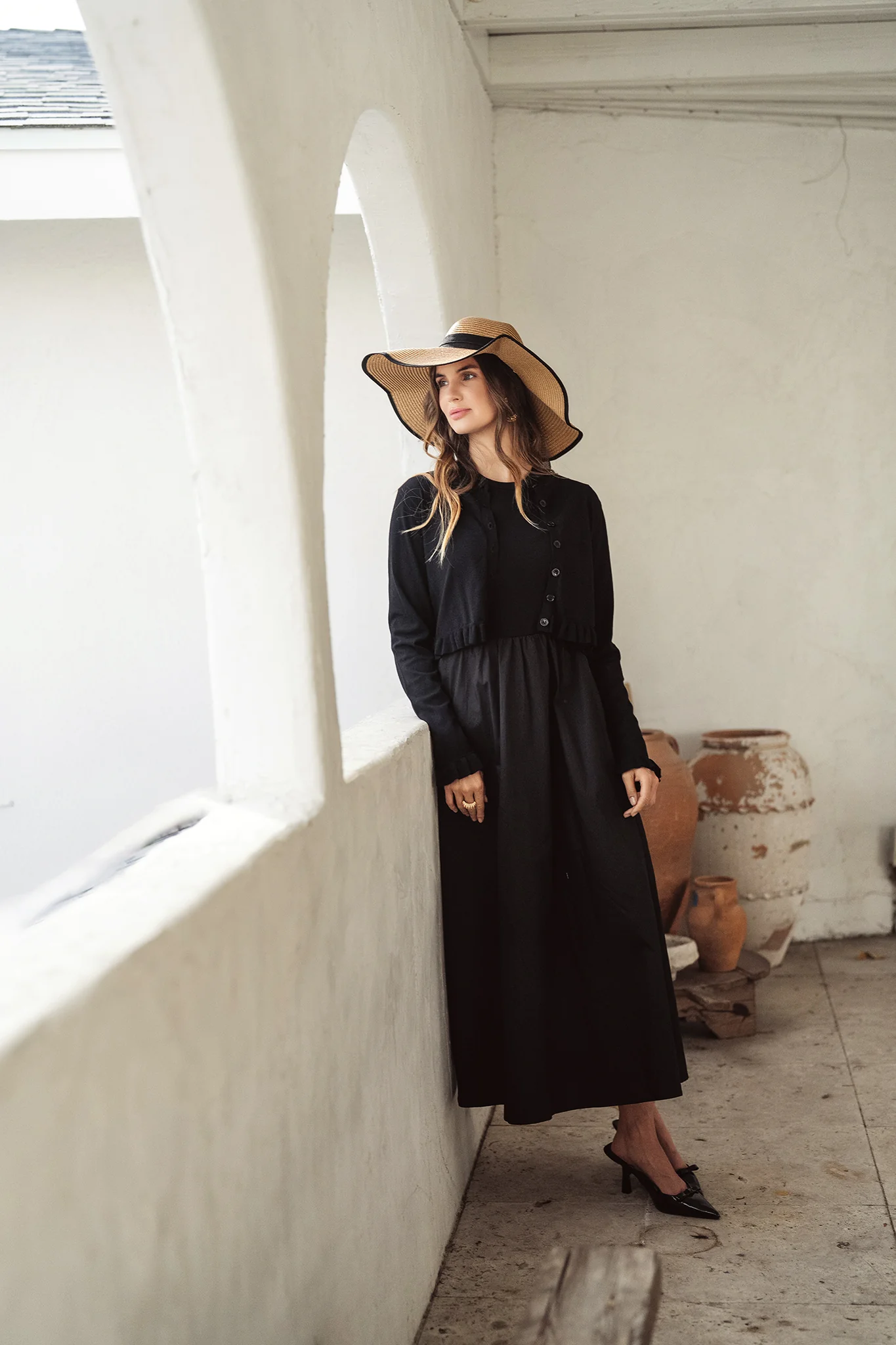 Bliss Poplin Jumper Black - Image 2