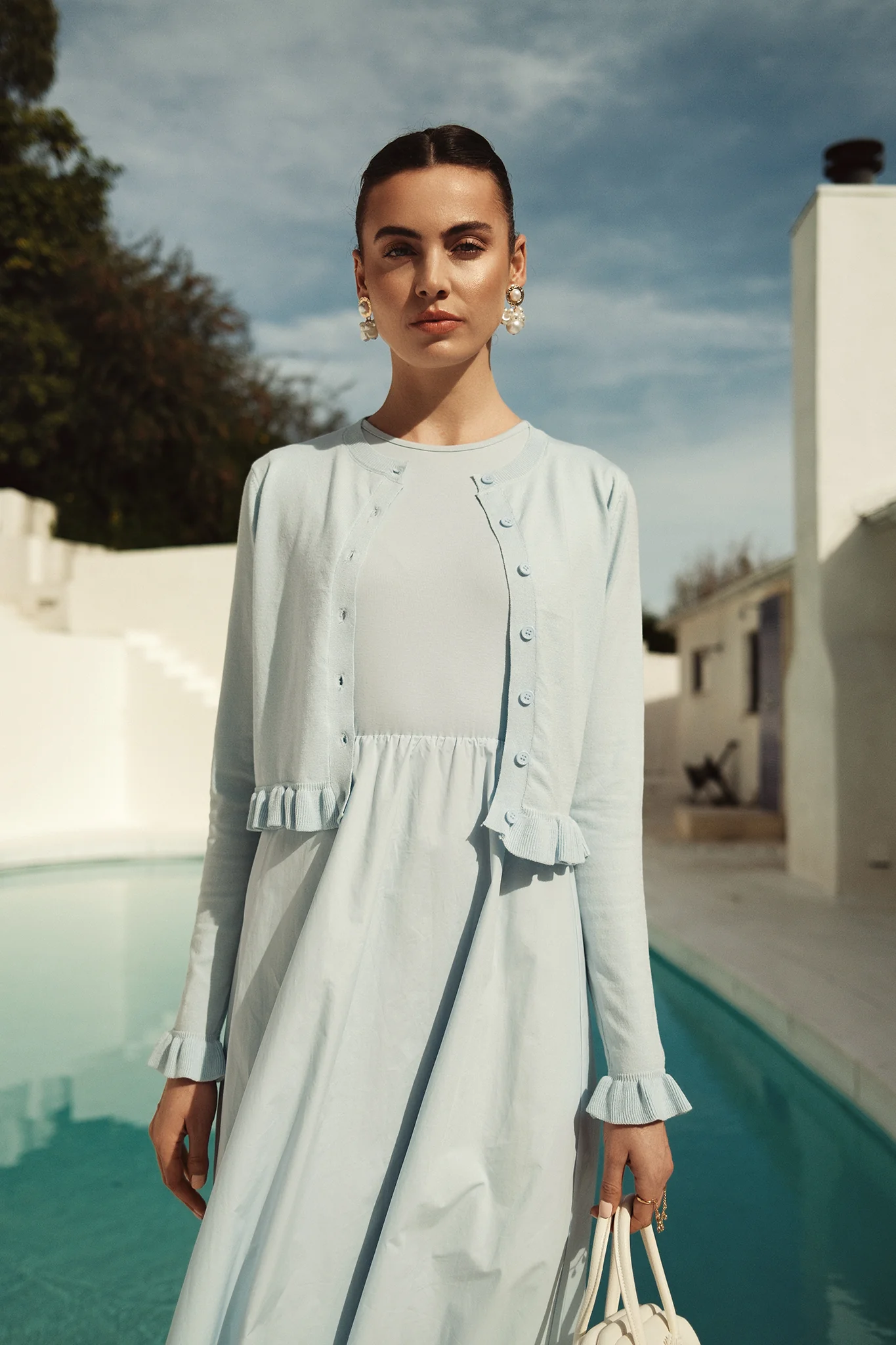 Bliss Poplin Jumper Blue - Image 3