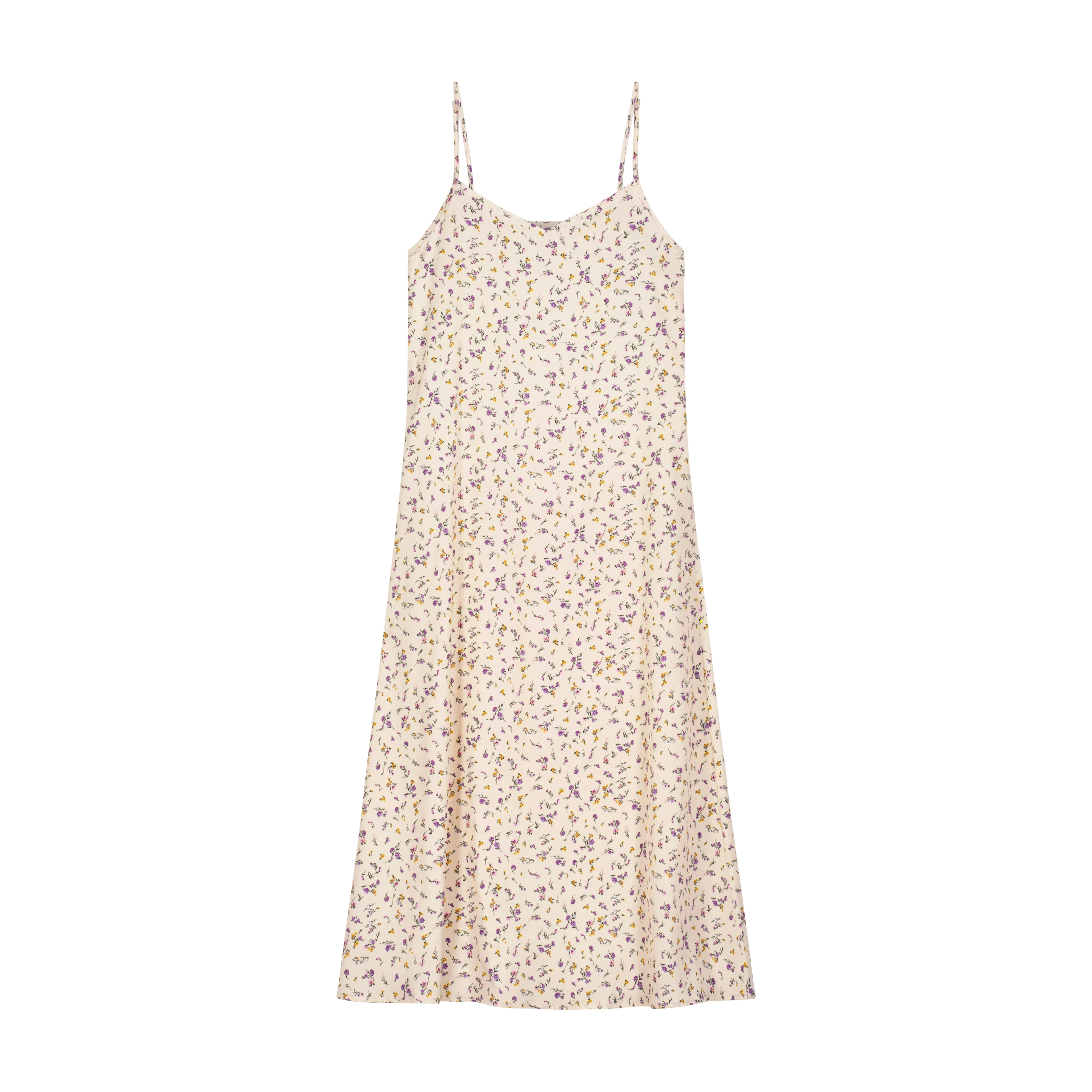 Bliss Satin Slip Dress Combo Cream Print - Image 2