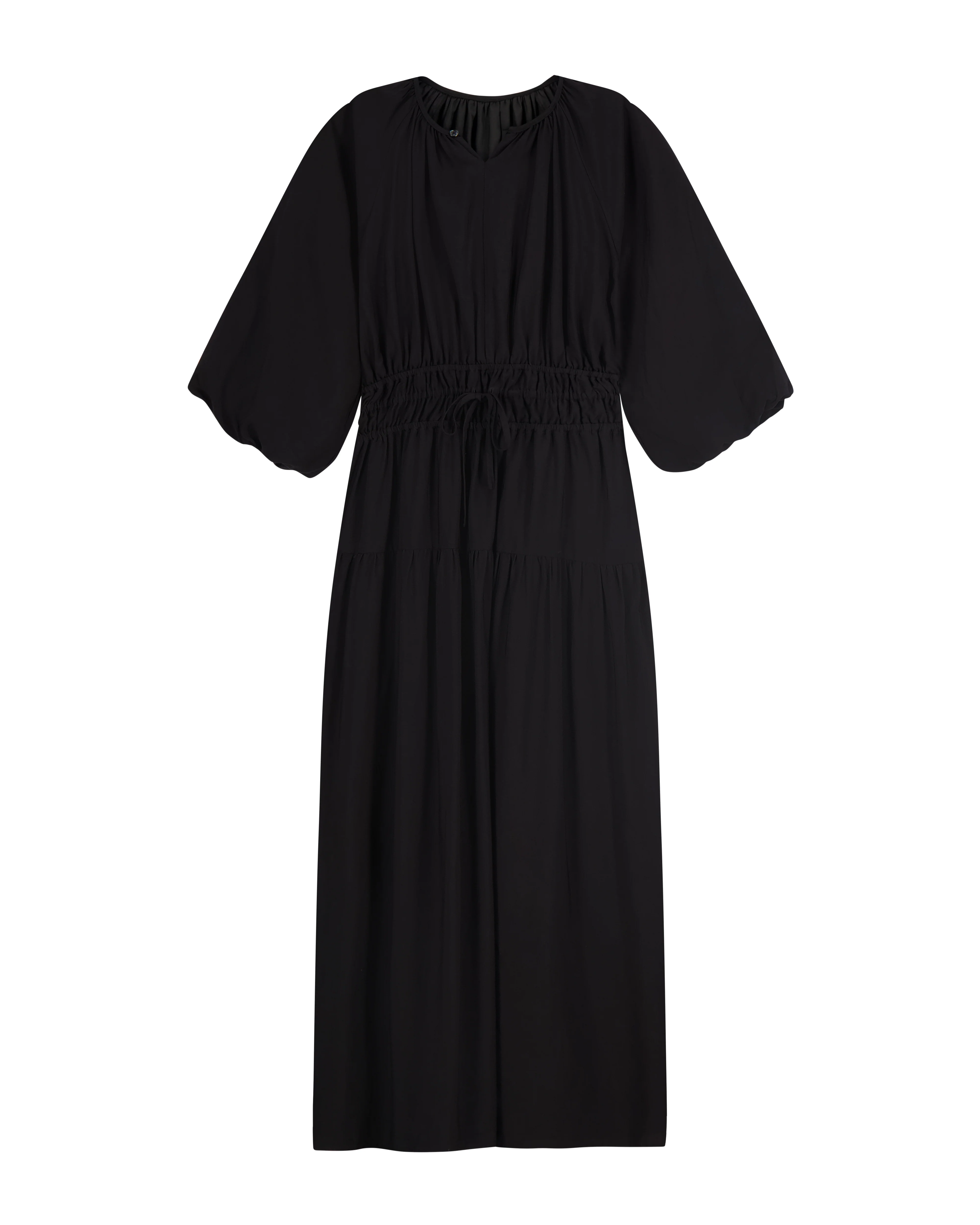 Bliss Tie Tiered Maxi Black - Image 2