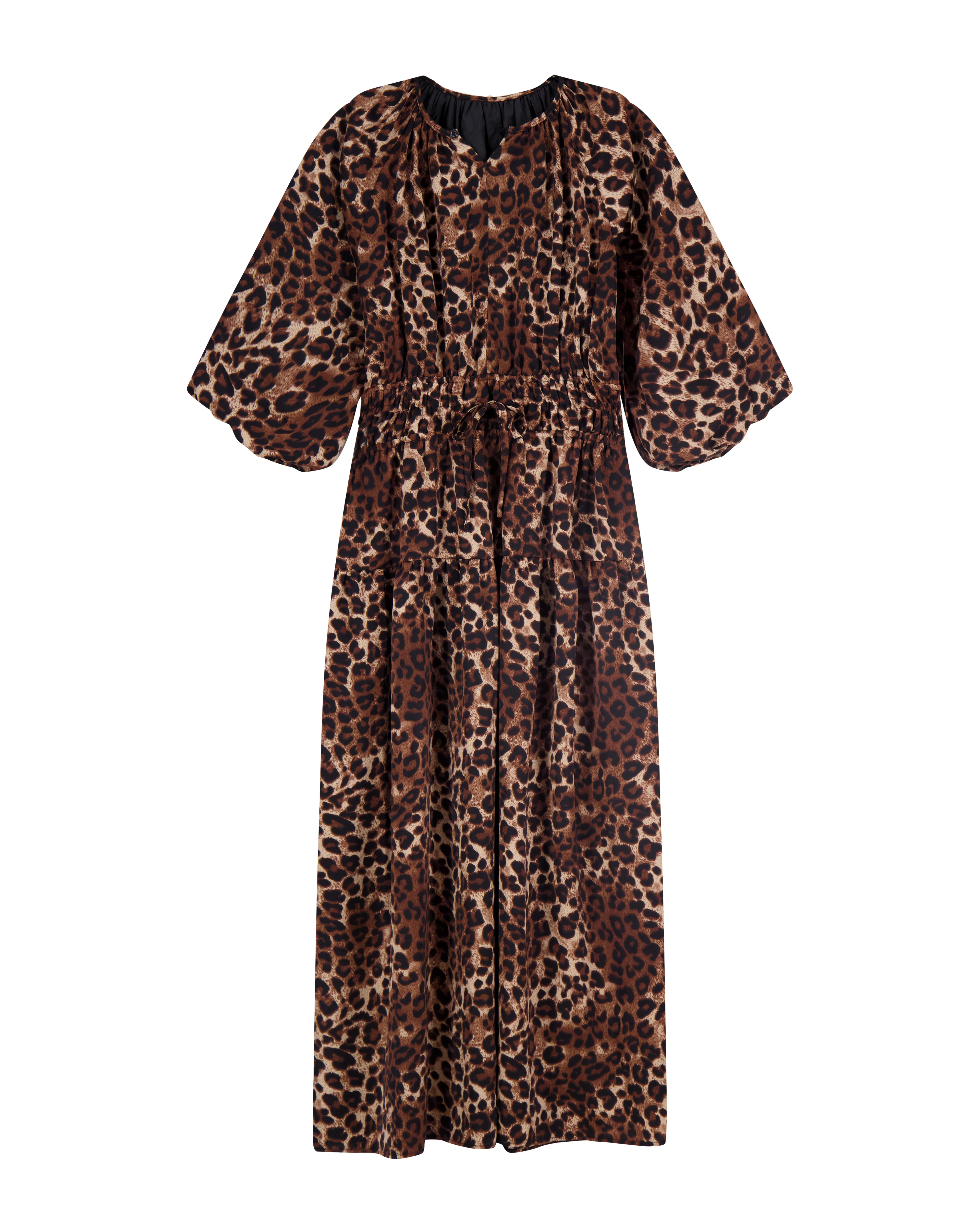 Bliss Tie Tiered Maxi Leopard - Image 2