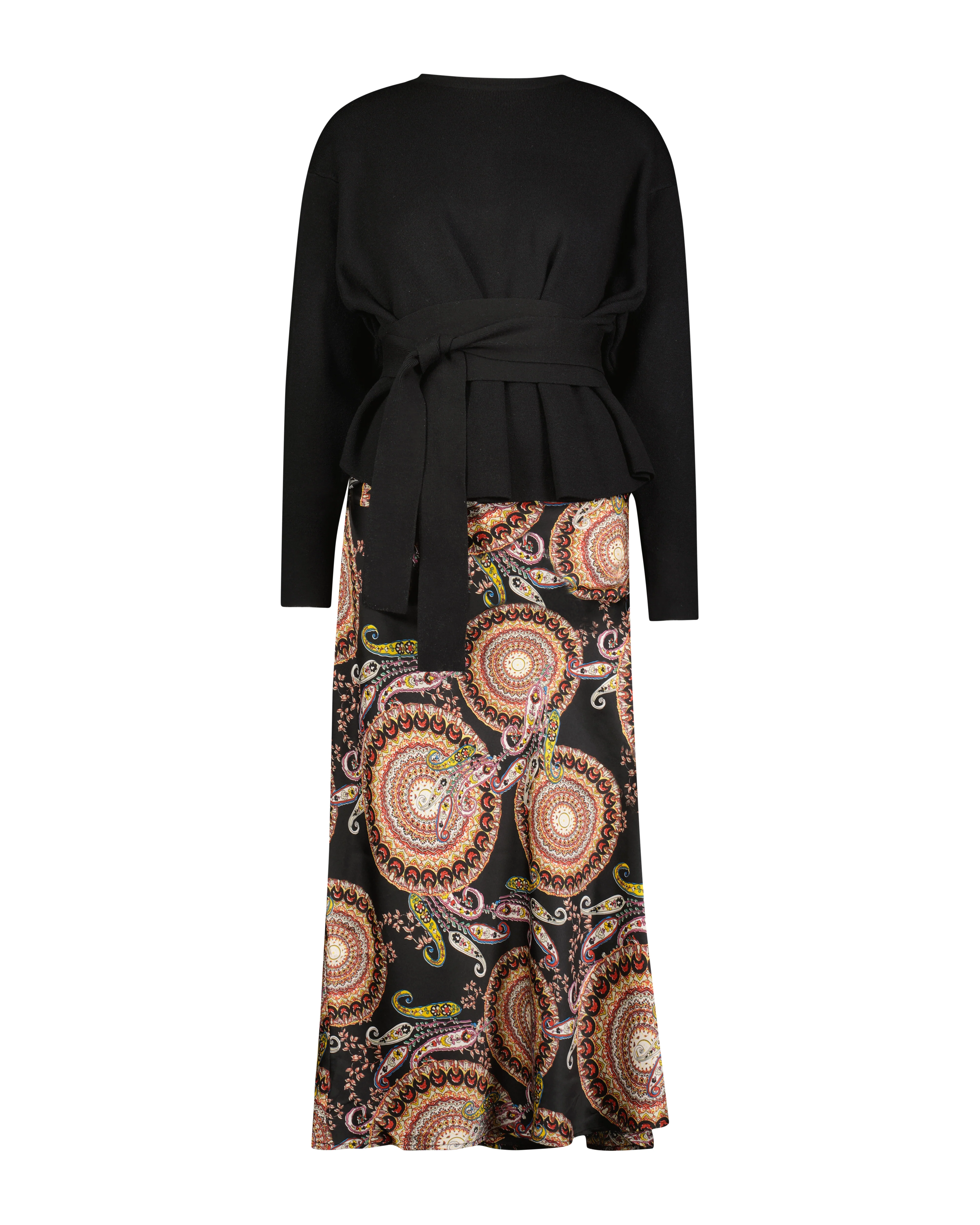 Bliss Tie Wrap Sweater Black - Image 4