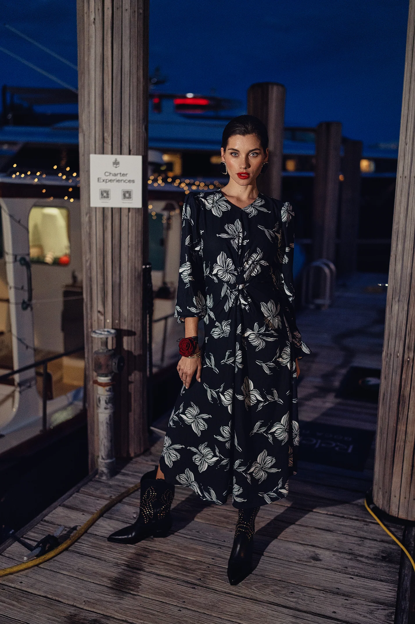 Bliss Twist Floral Dress - Image 3