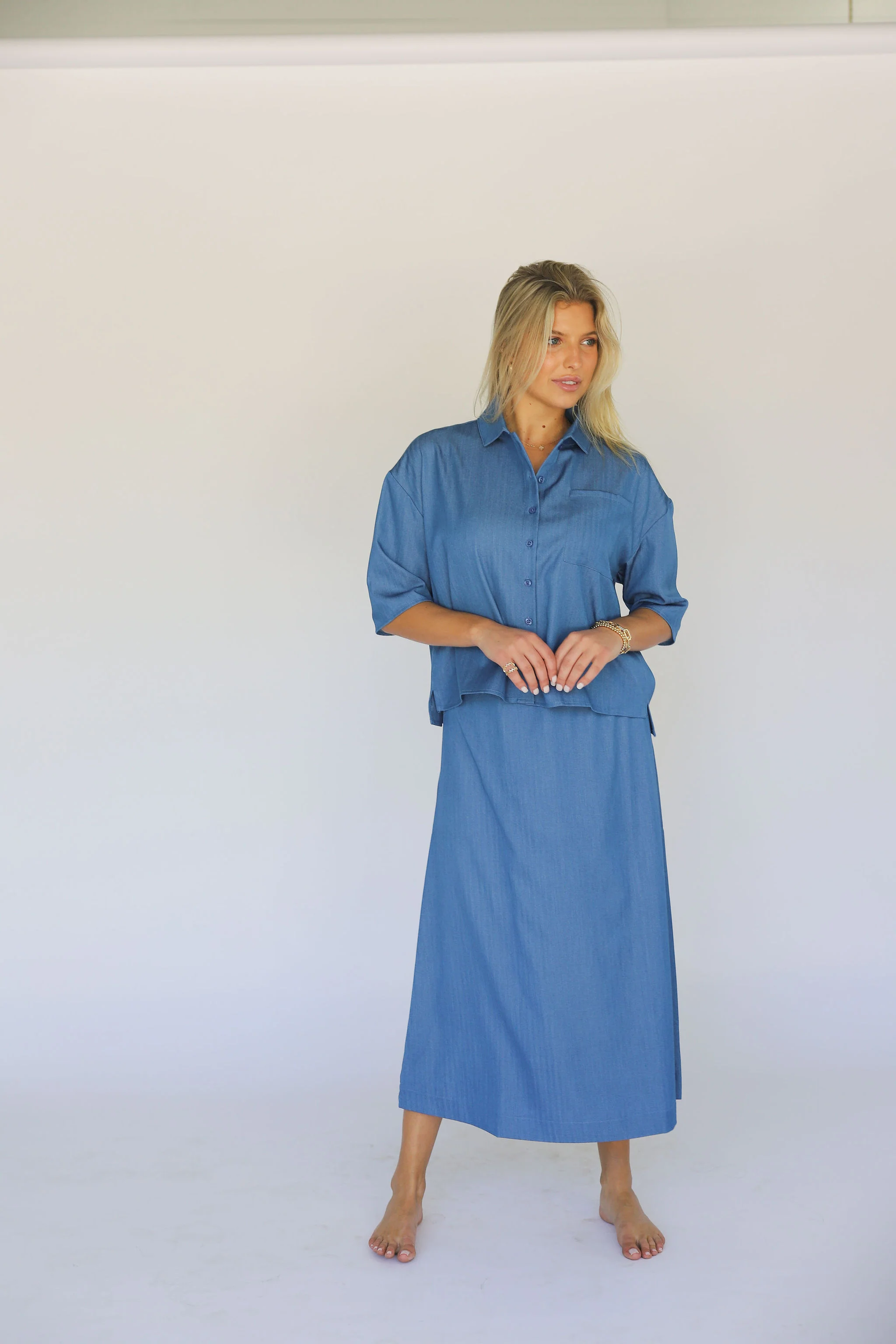 ByTess Liv Denim Skirt Midi - Image 4