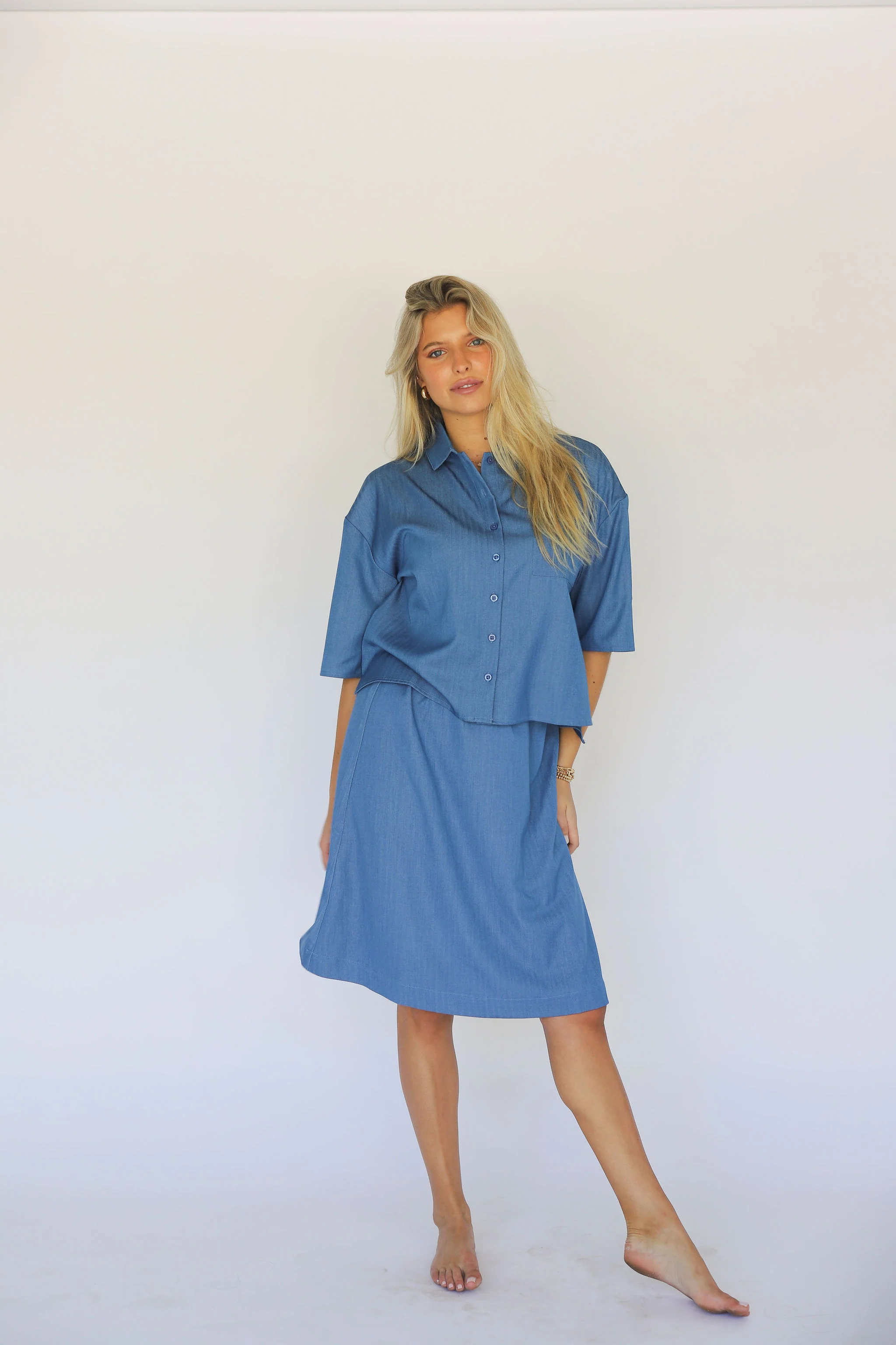 ByTess Liv Denim Skirt Short - Image 2