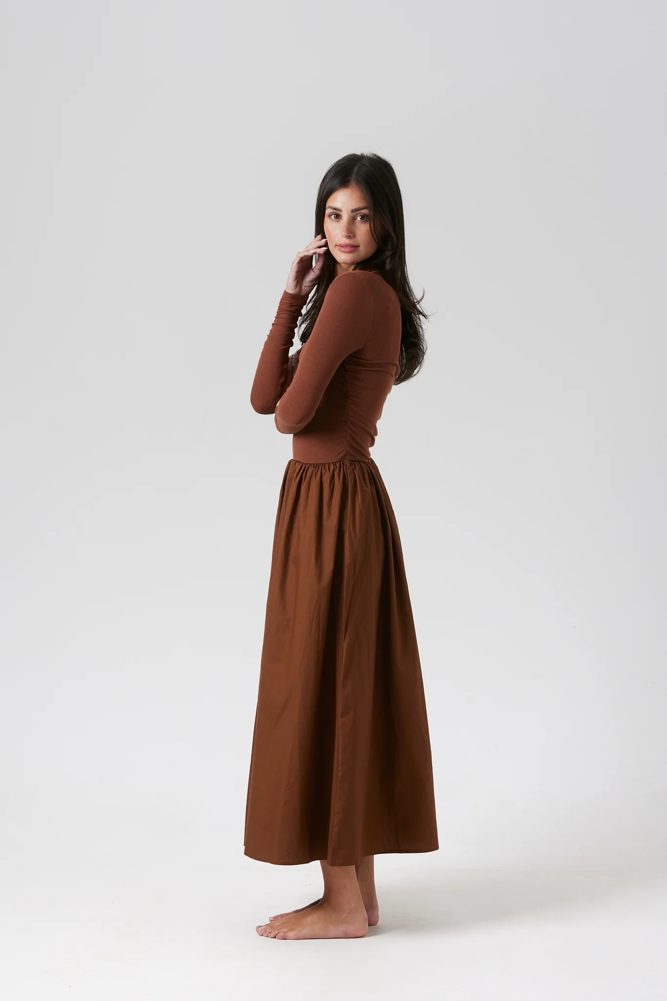ByTess Shay Dress Brown - Image 2