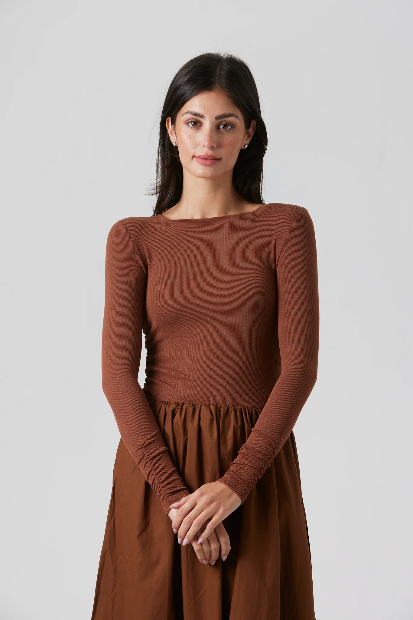 ByTess Shay Dress Brown - Image 3