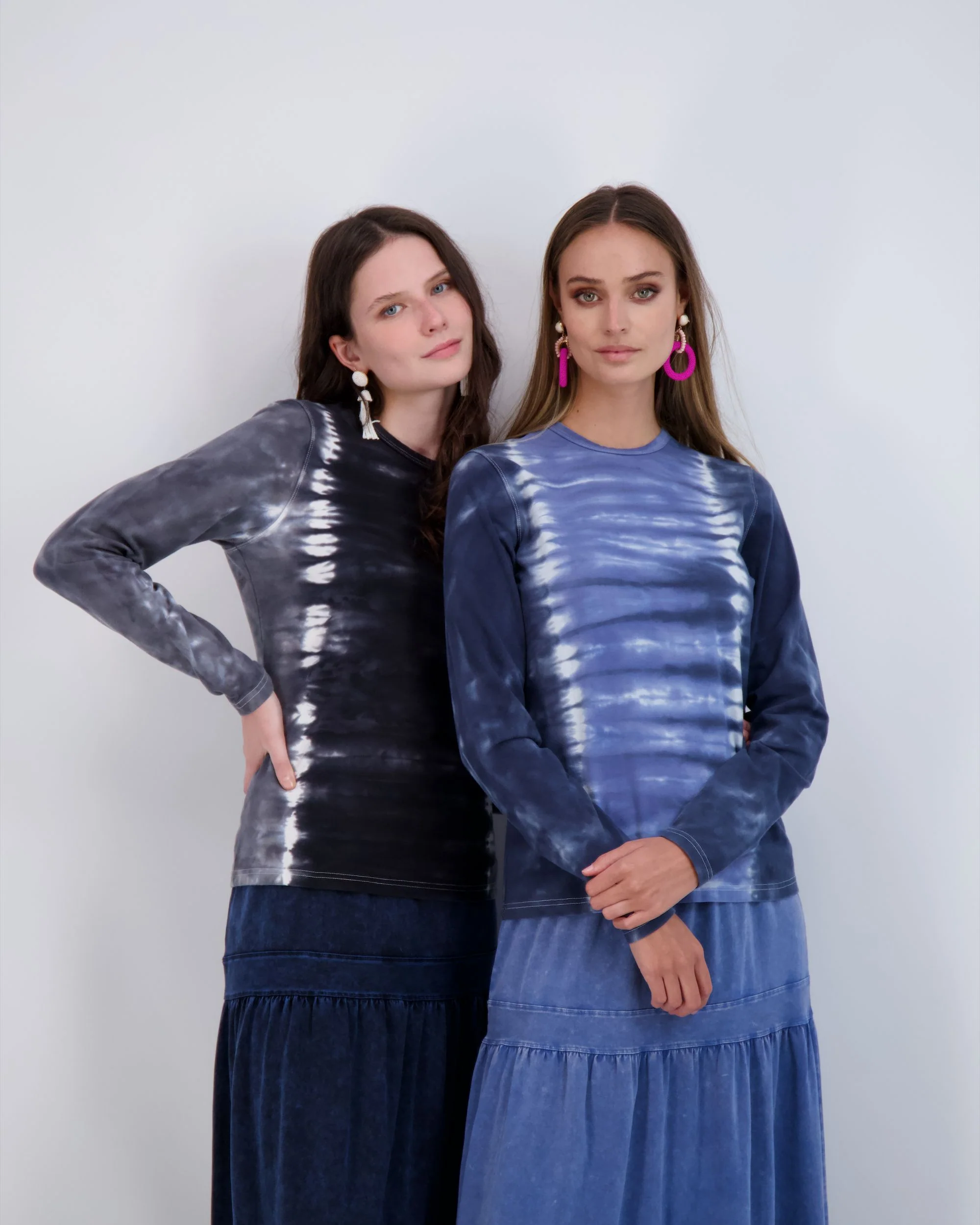 Denim Wash Colorblock Tee - Image 3