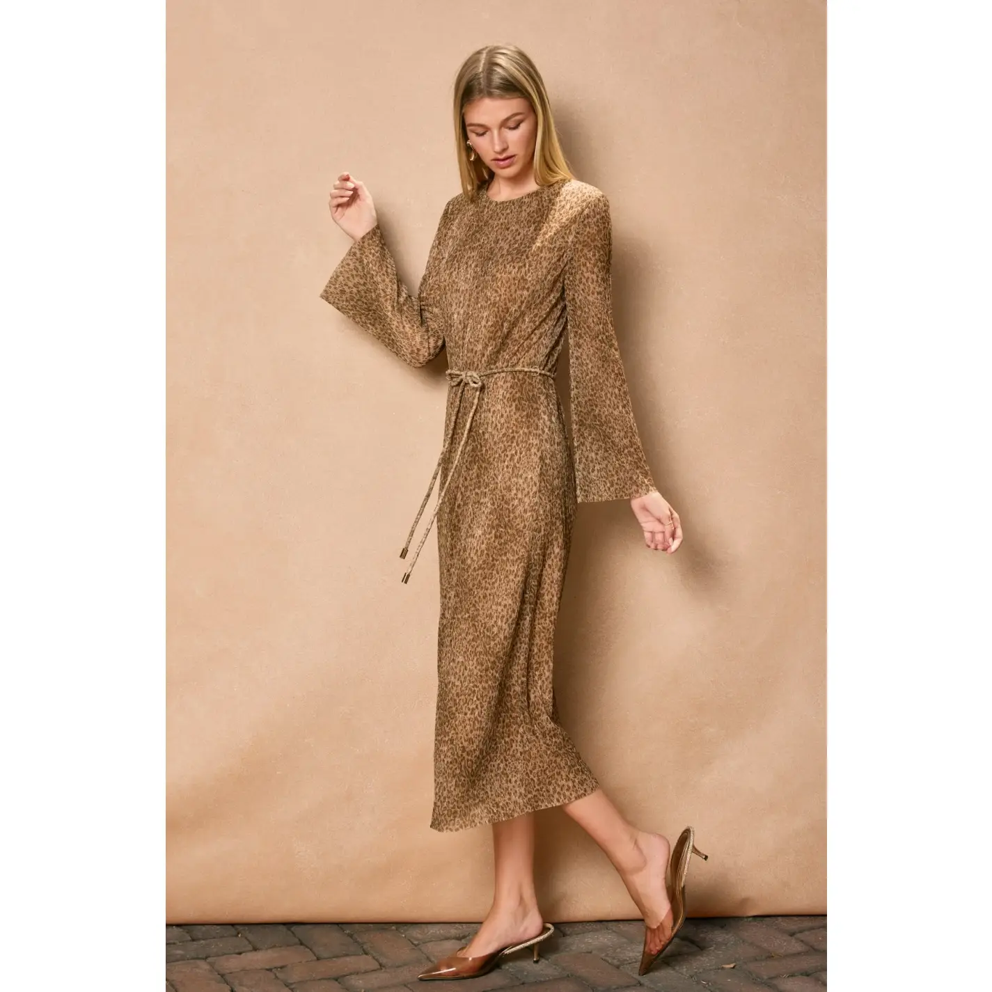 Jaguar Micro Pleated Midi Dress - Image 2