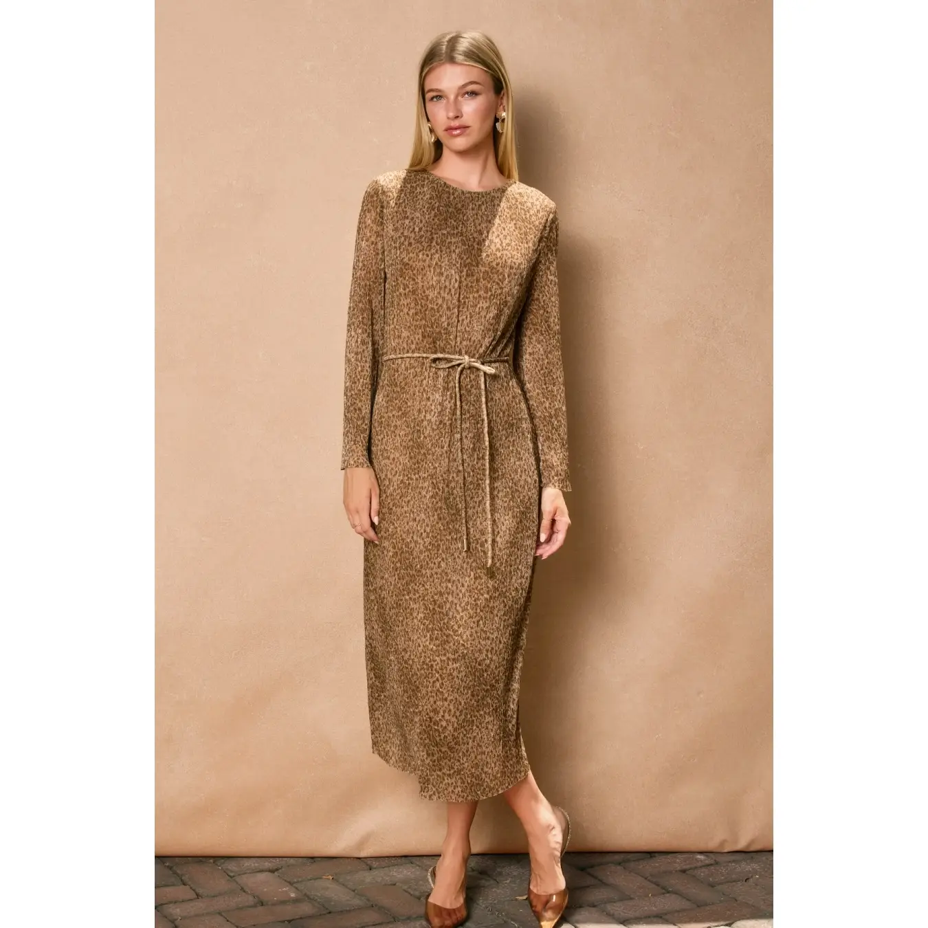 Jaguar Micro Pleated Midi Dress - Image 3