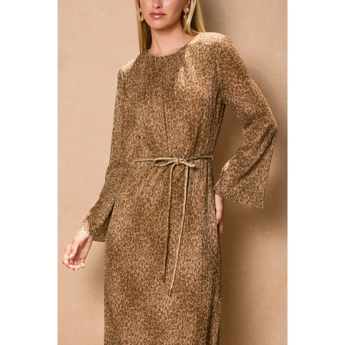 Jaguar Micro Pleated Midi Dress - Image 4