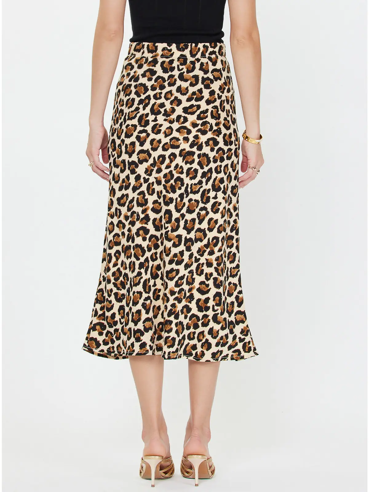 Leopard Print Midi Skirt - Image 3