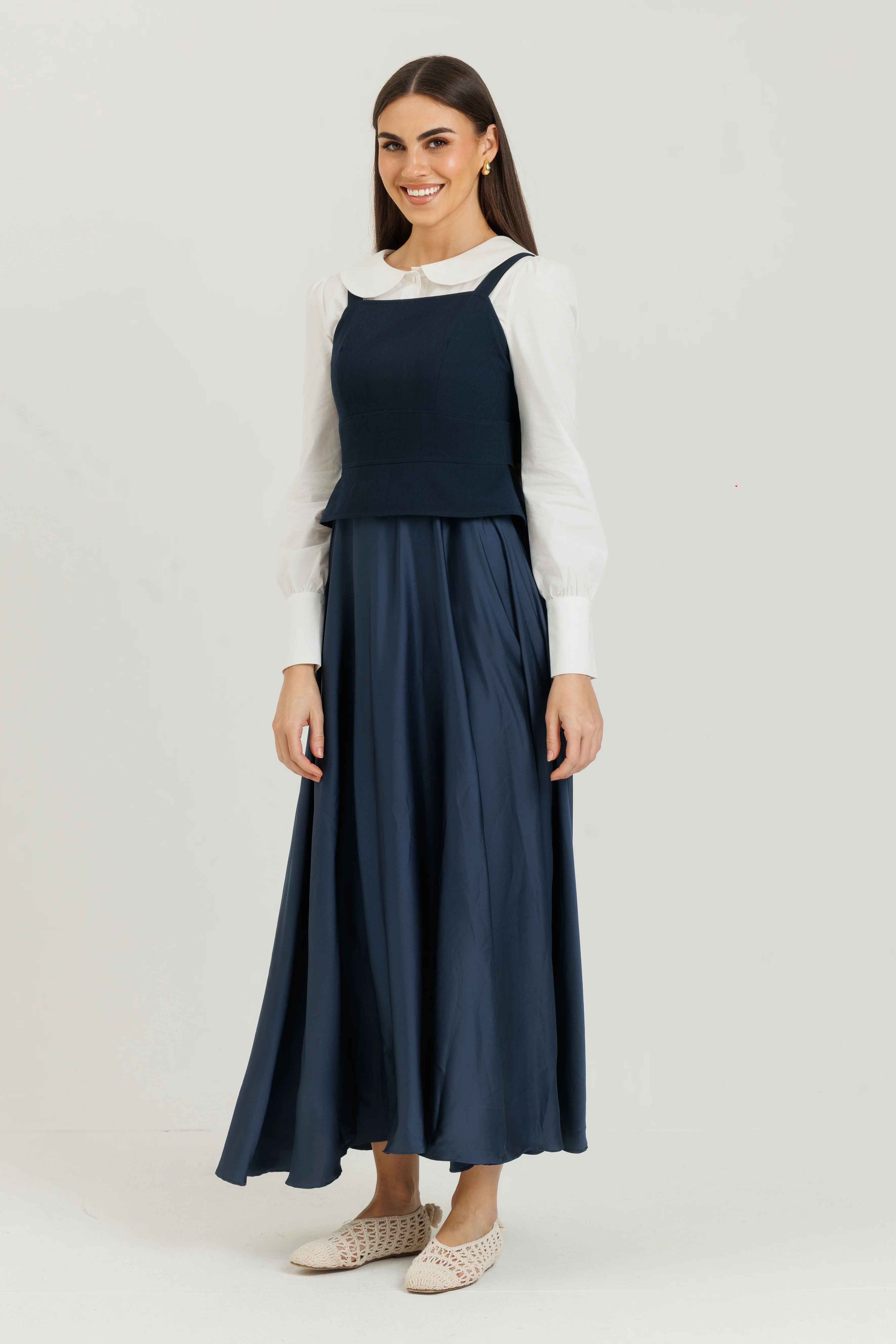 Loup Buckle Jumper Navy
