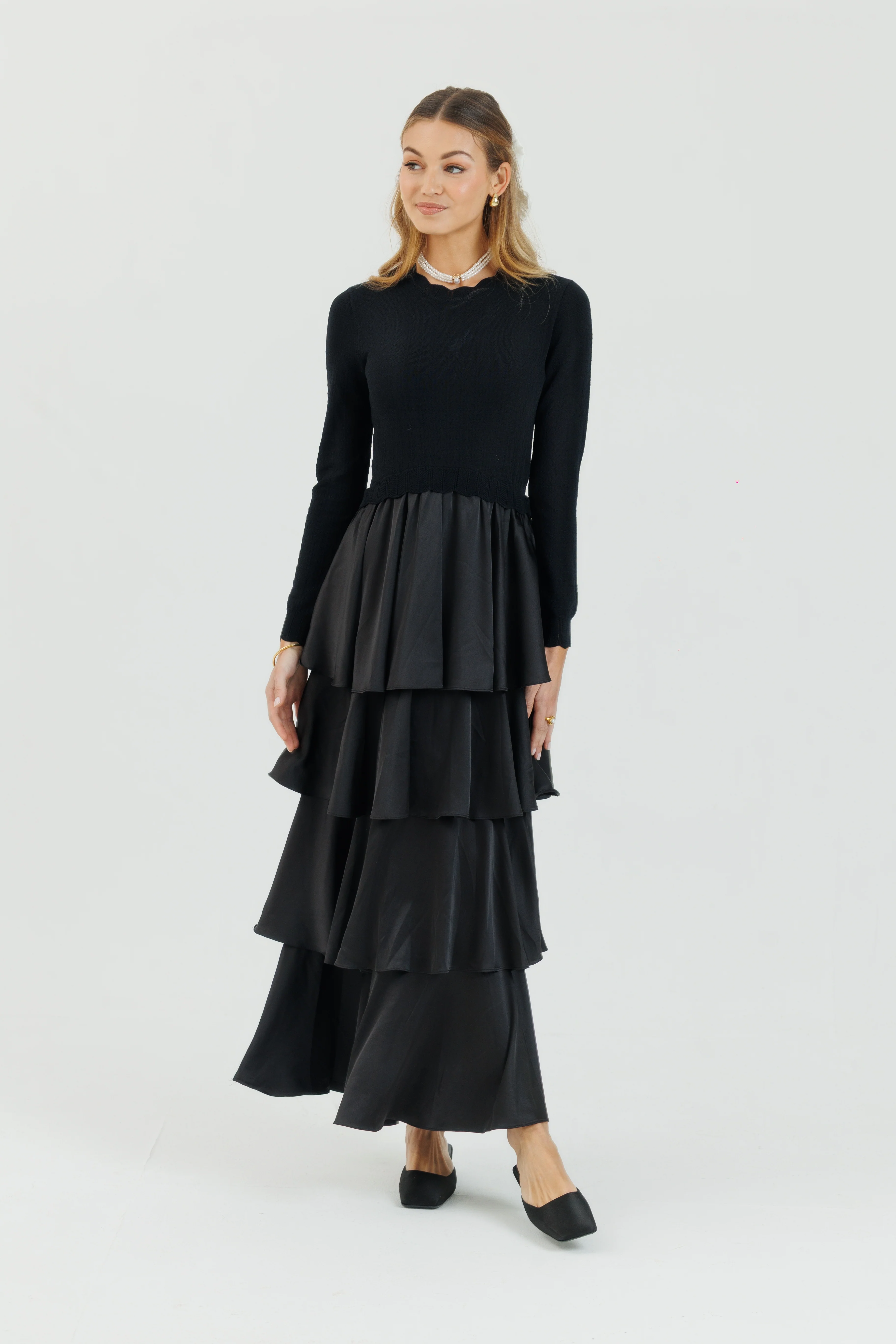 Loup Scalloped Ruffle Maxi