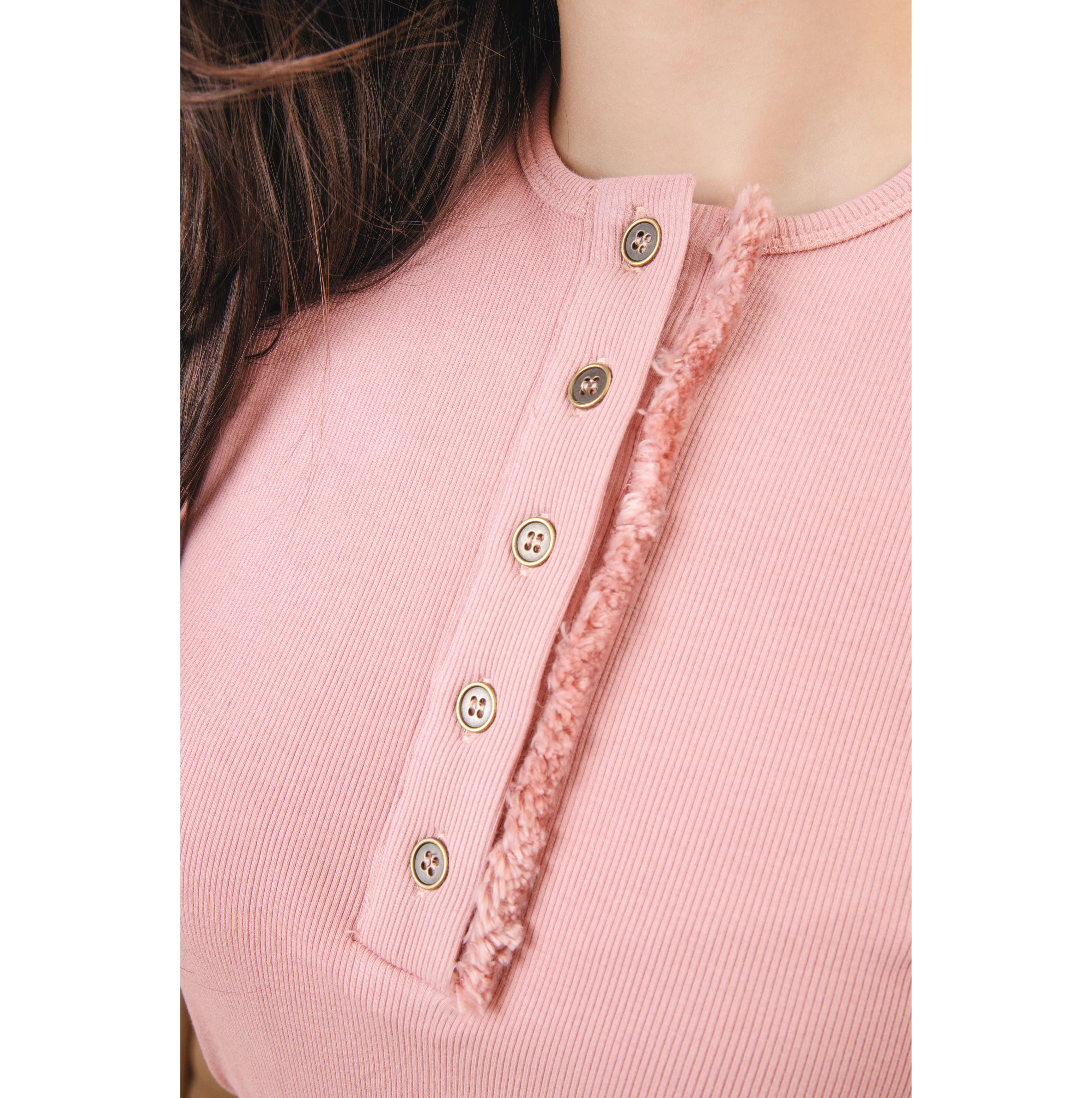 Nue Fringe Tee Berry - Image 2