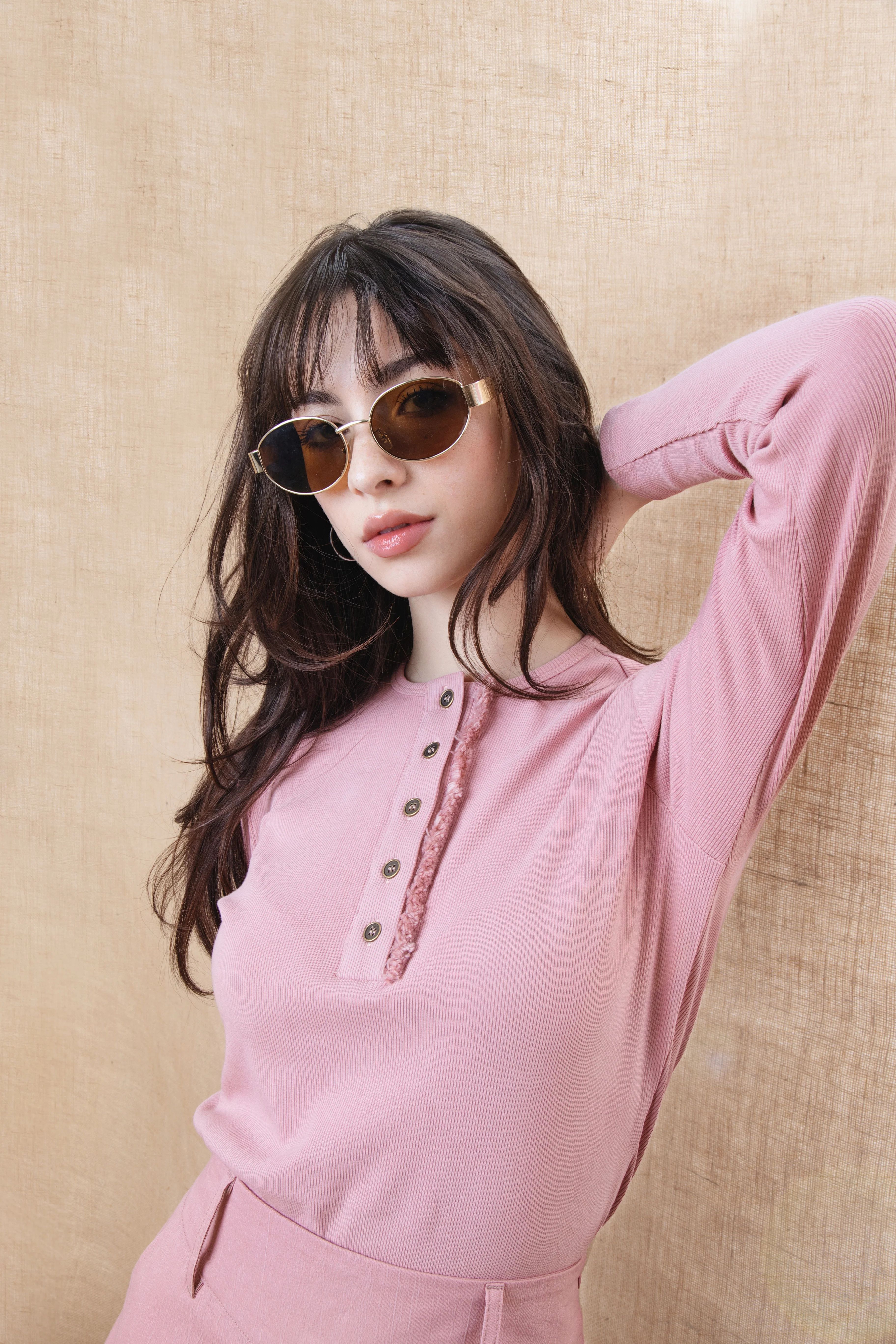 Nue Fringe Tee Berry - Image 3