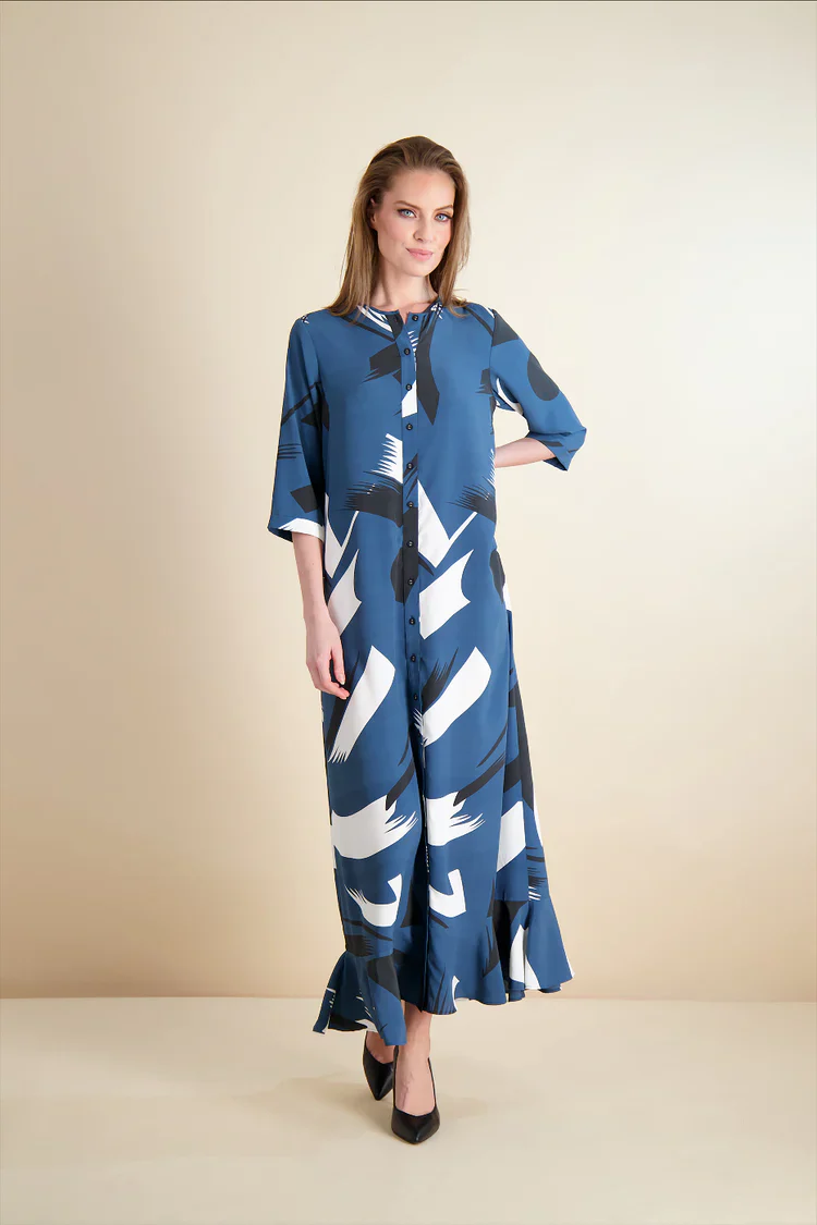 Pashmina Button Front Maxi - Image 2