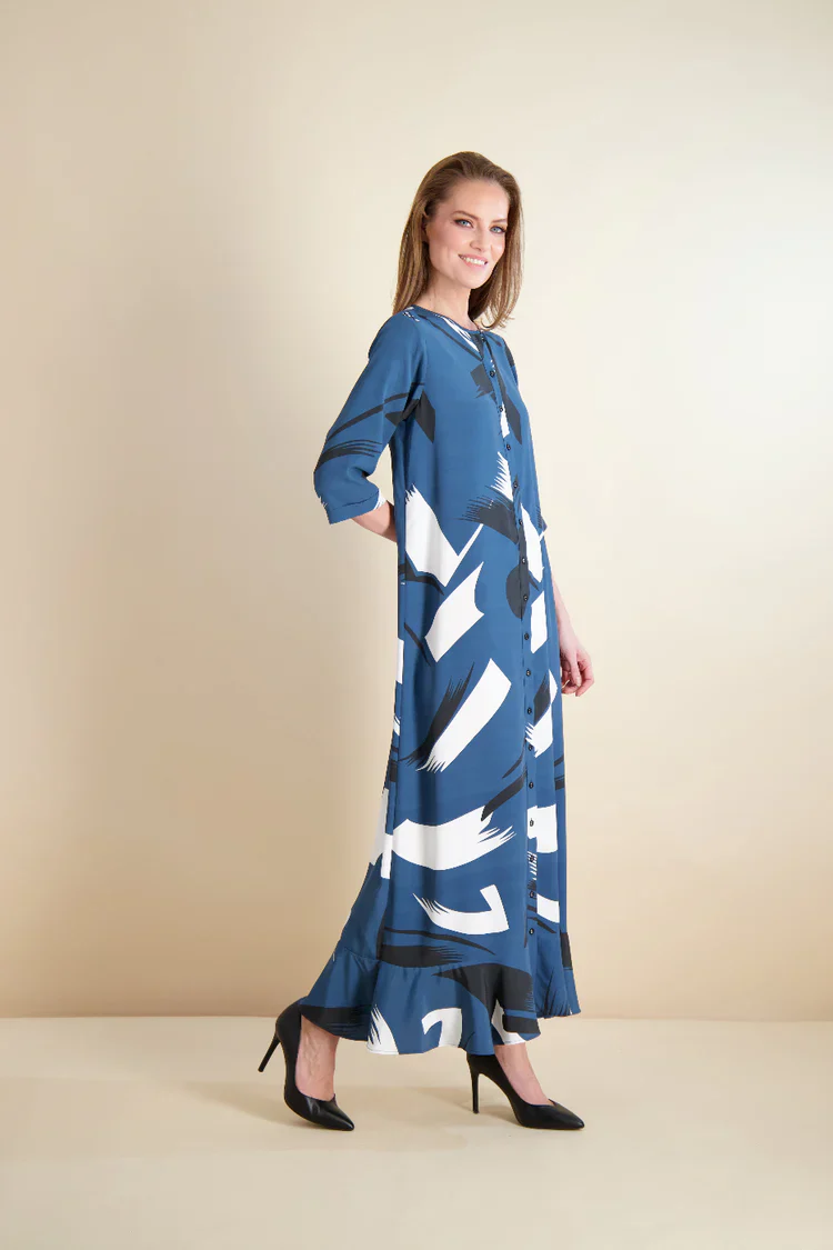 Pashmina Button Front Maxi - Image 3