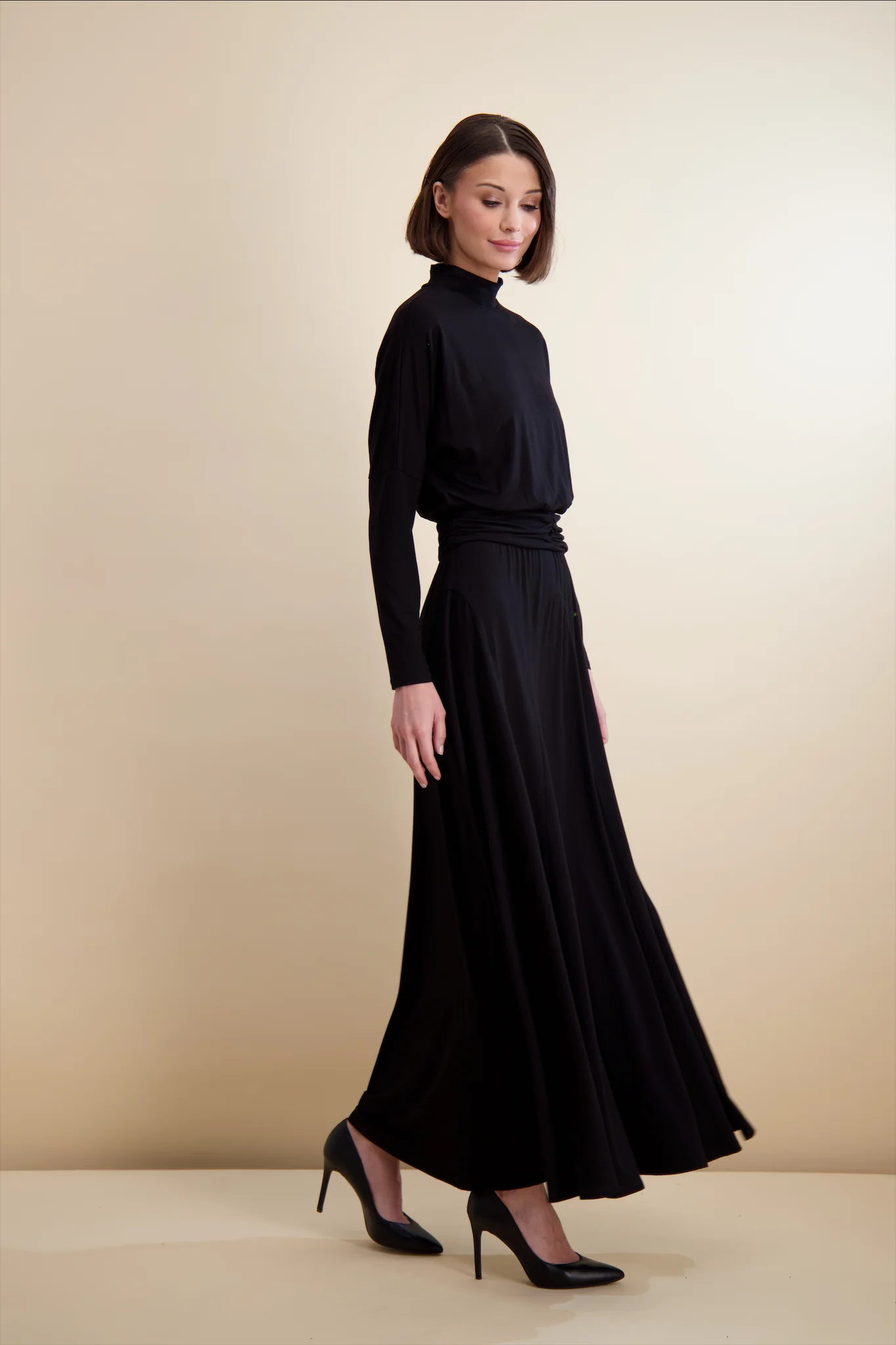 Pashmina Dolman Waisted Maxi - Image 2