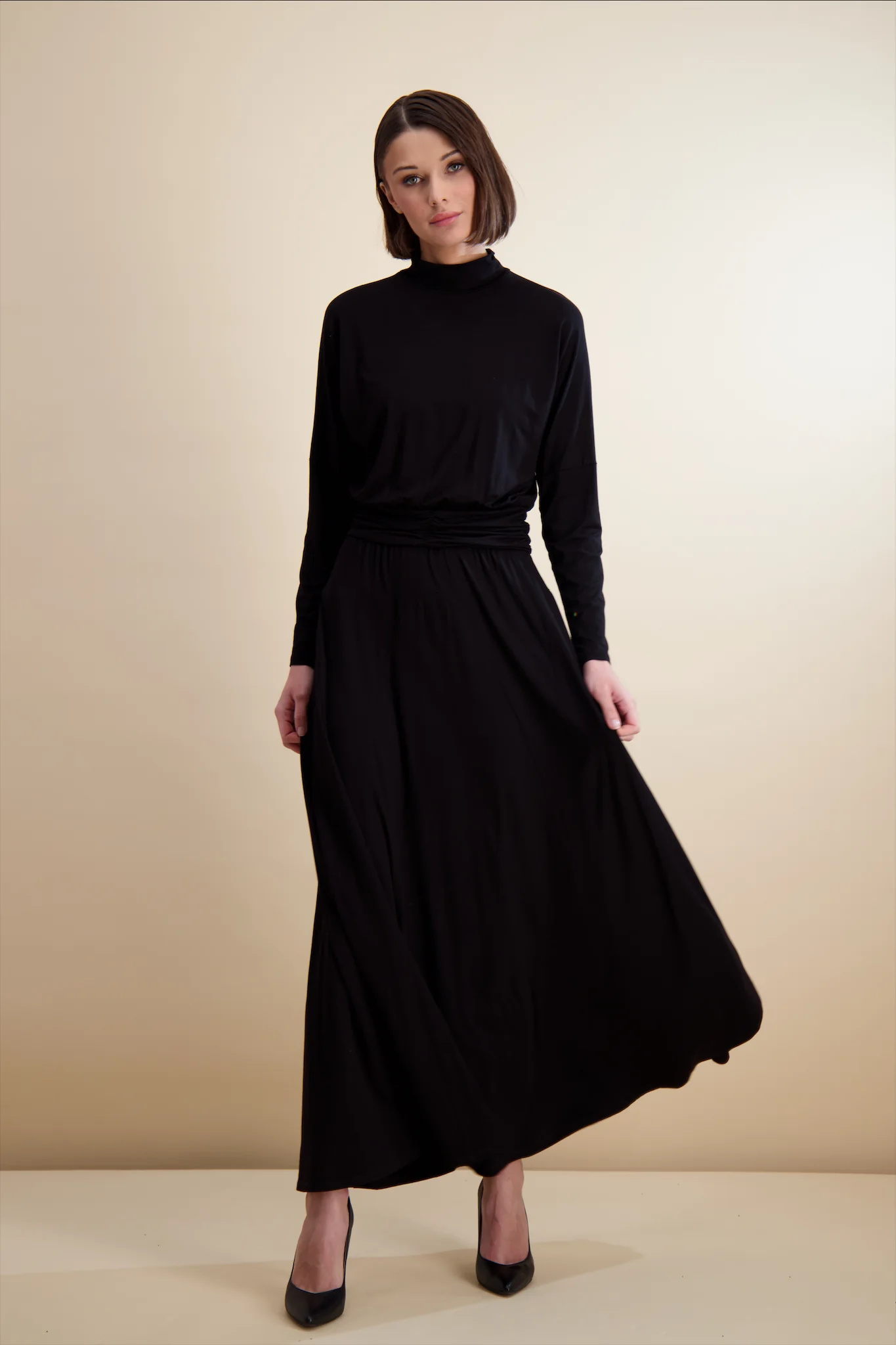 Pashmina Dolman Waisted Maxi - Image 5