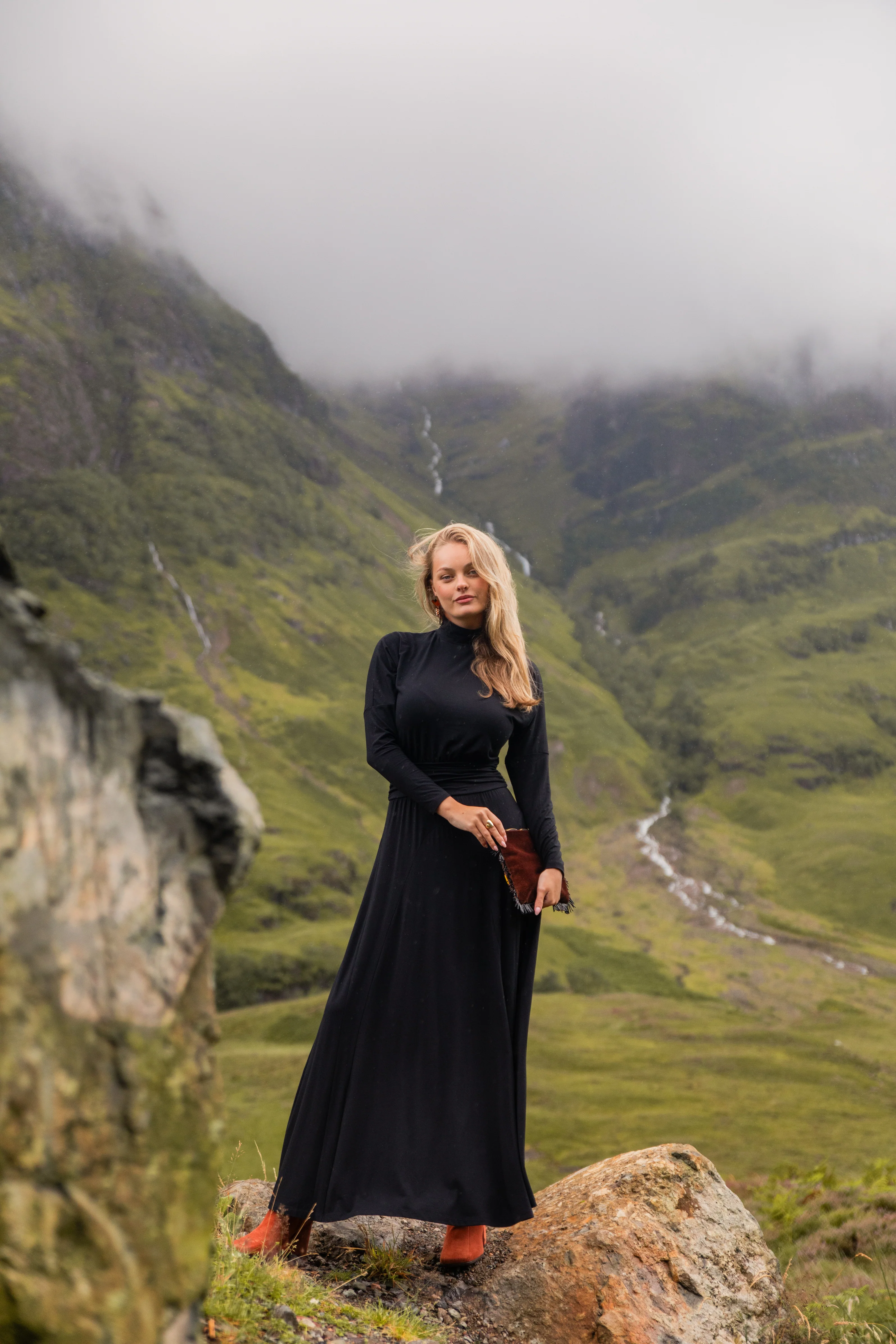 Pashmina Dolman Waisted Maxi - Image 6