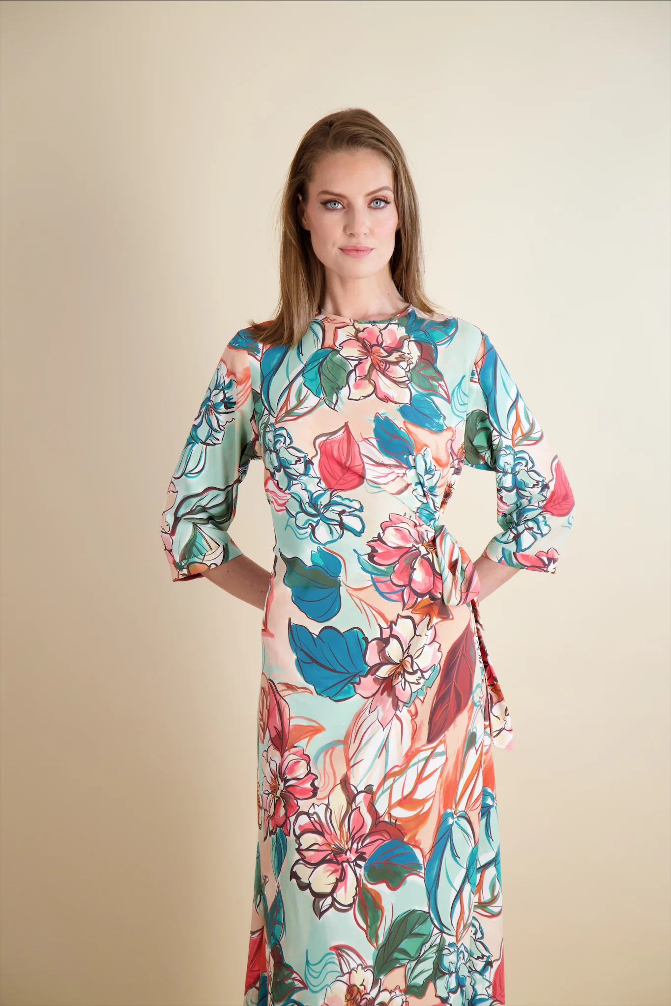 Pashmina Floral Tie Maxi - Image 2