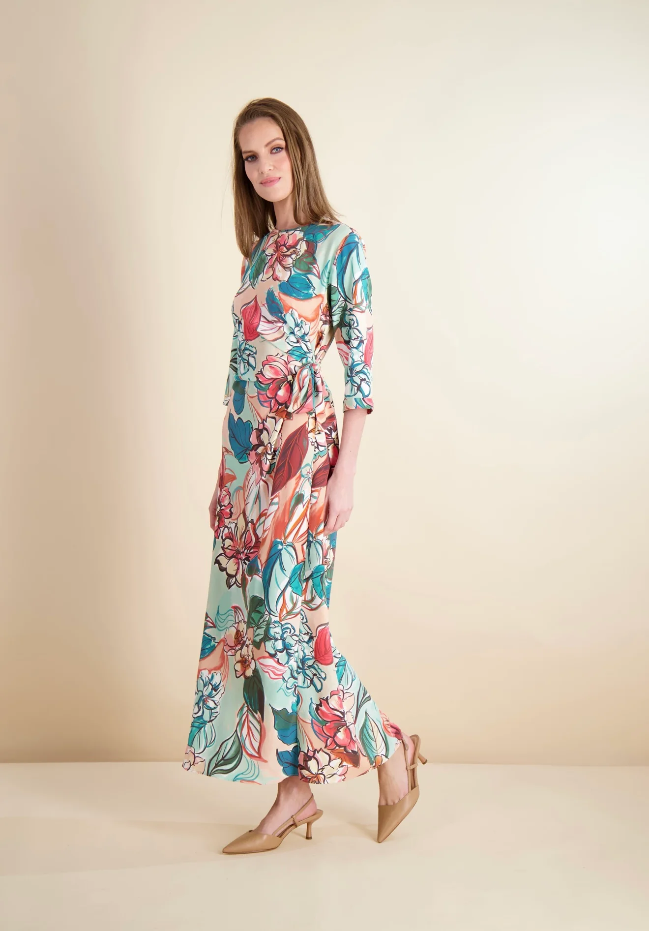 Pashmina Floral Tie Maxi - Image 4