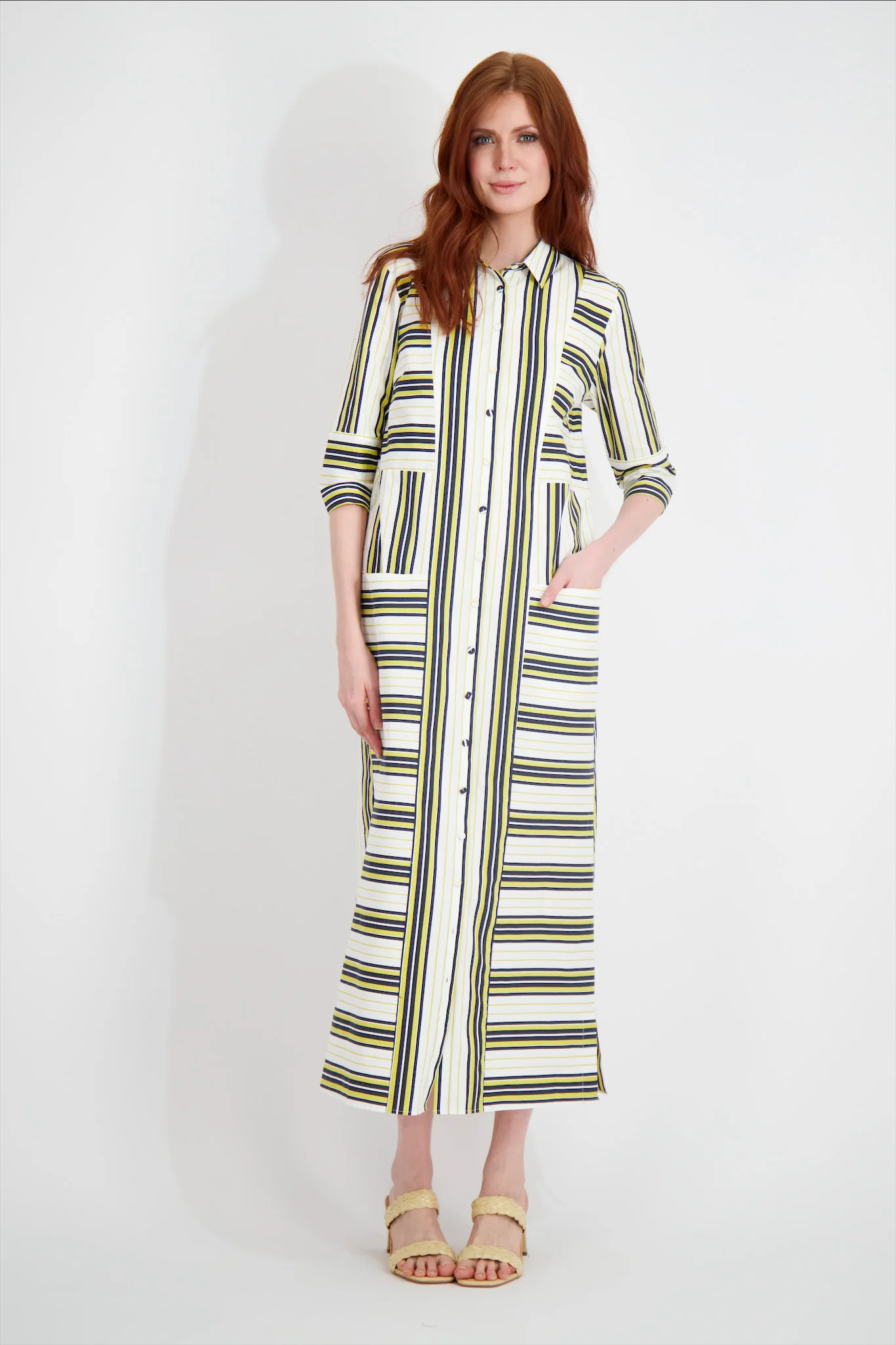 Pashmina Multi Stripe Dress - Image 3