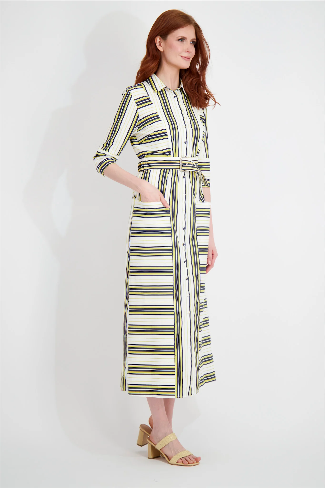 Pashmina Multi Stripe Dress - Image 4