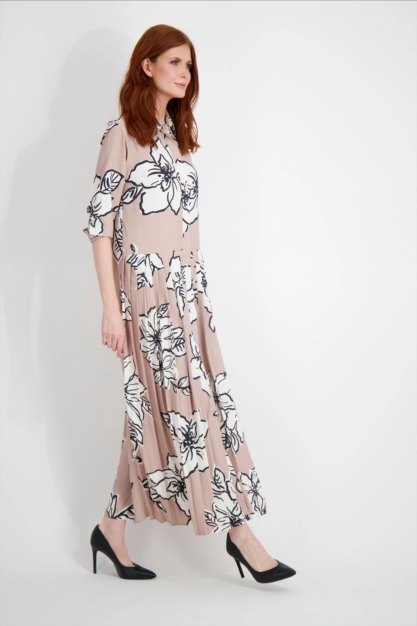 Pashmina Pleated Maxi Floral - Image 4