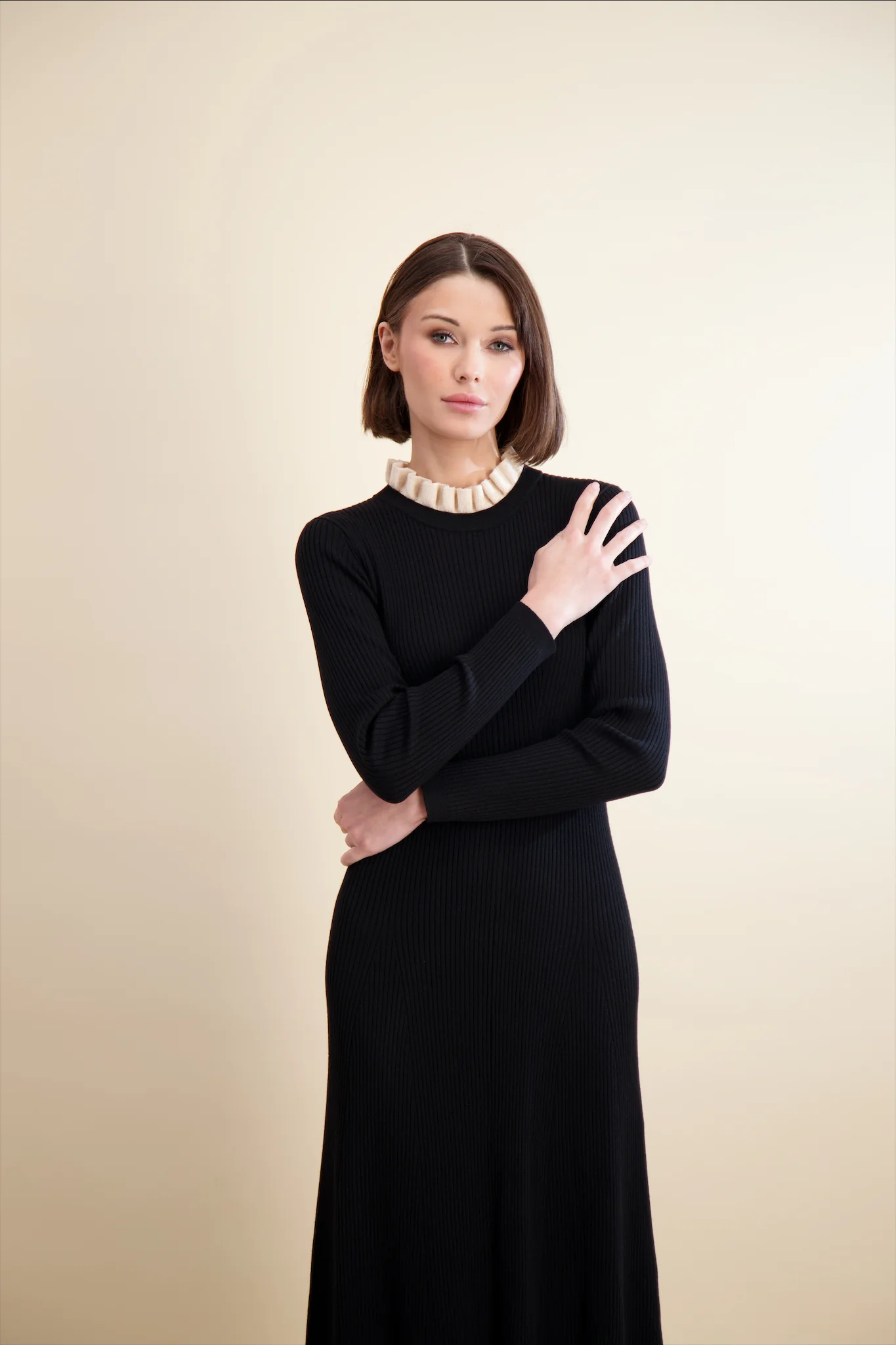 Pashmina Ruffle Knit Maxi - Image 5
