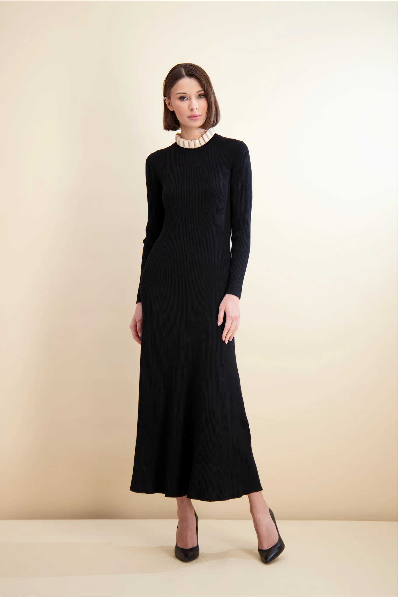 Pashmina Ruffle Knit Maxi - Image 6