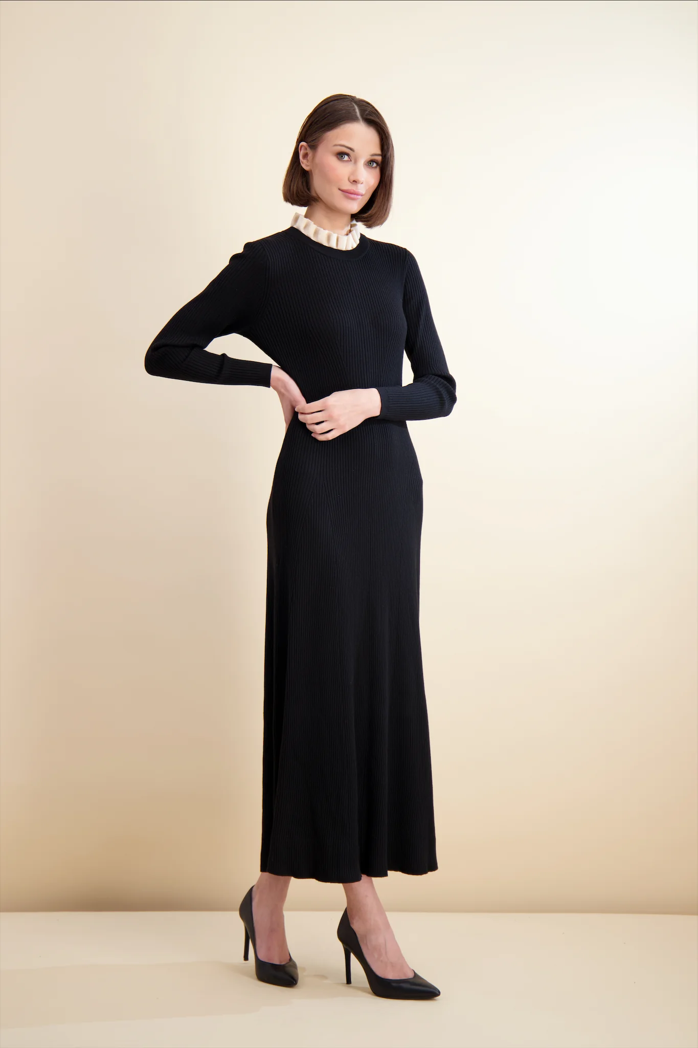 Pashmina Ruffle Knit Maxi - Image 7