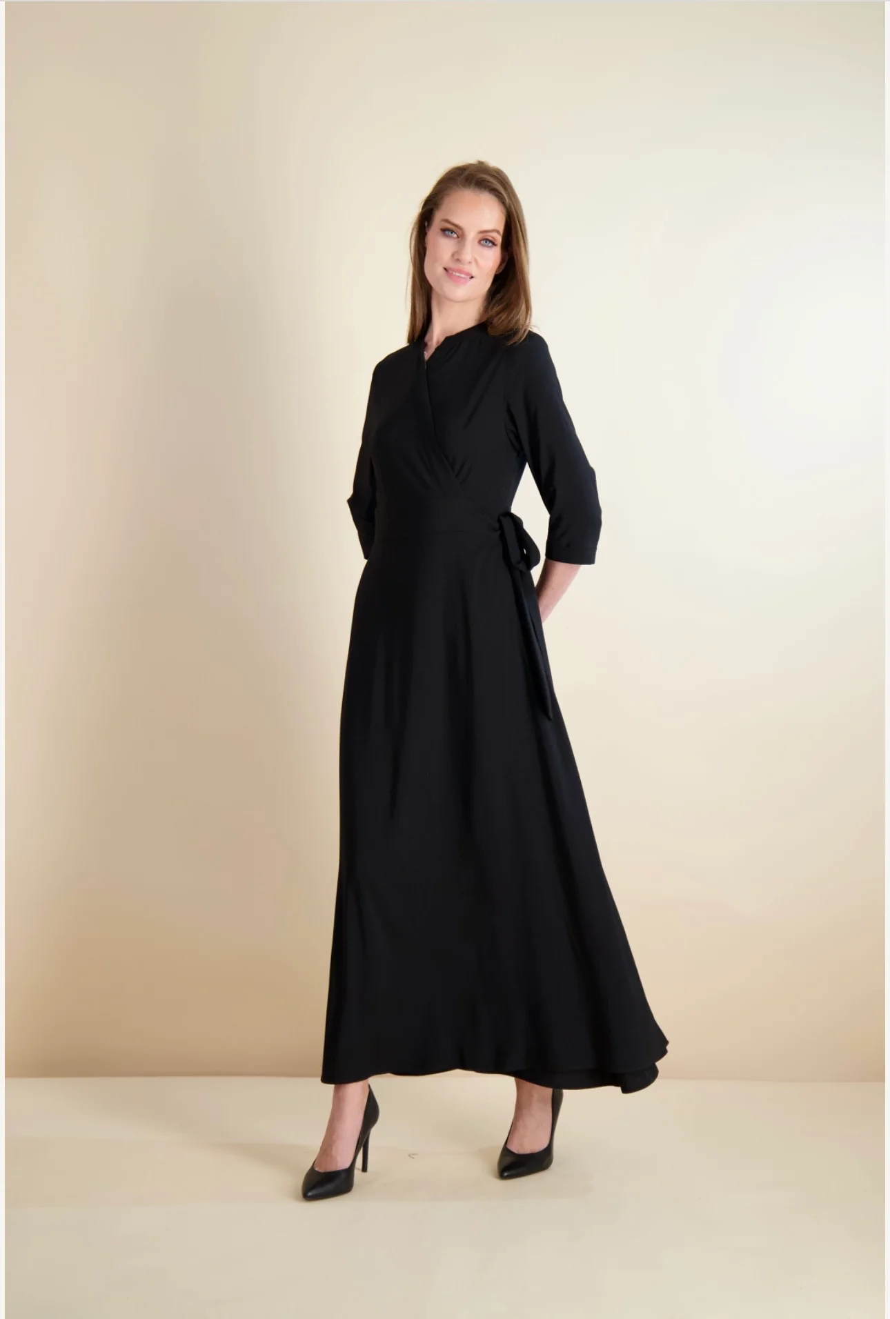 Pashmina Wrap Maxi Black - Image 3