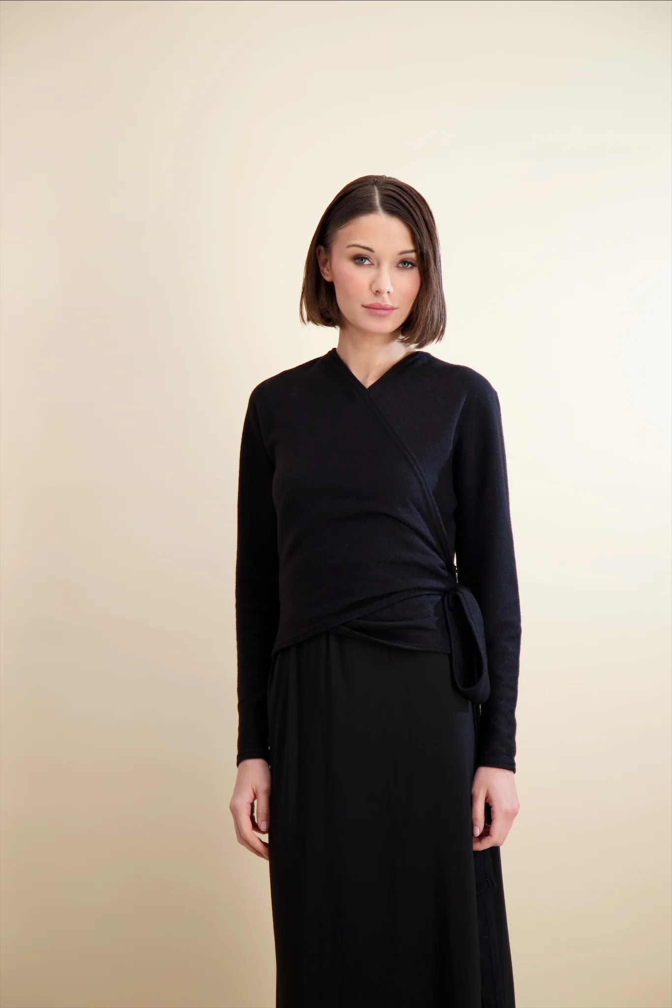 Pashmina Wrap Overlay Maxi Black - Image 4