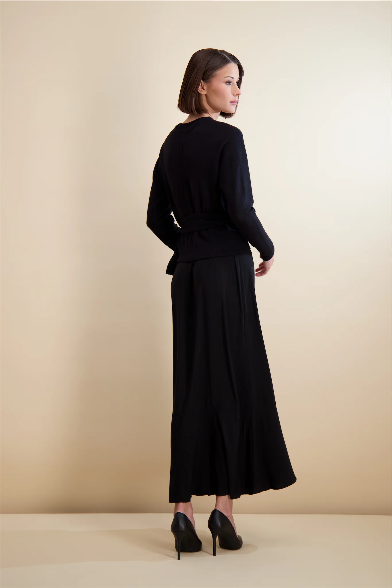 Pashmina Wrap Overlay Maxi Black - Image 7