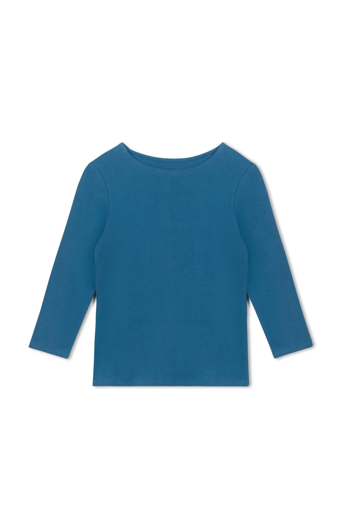 Point 3/4 Sleeve Crew Neck Pullover